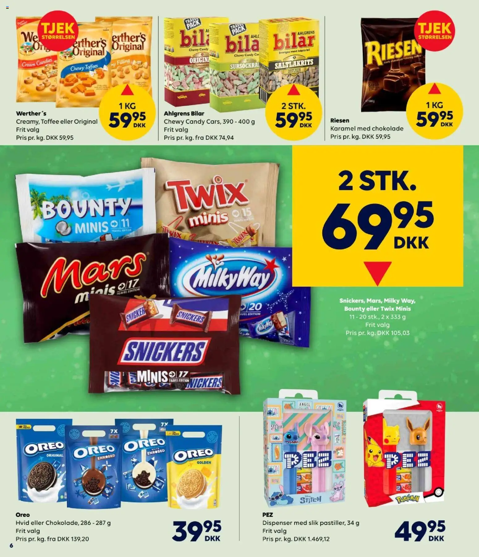 Bordershop tilbudsavis – gyldig fra 08.04.2026 | Side: 6 | Produkter: Chokolade, Slik, Oreo