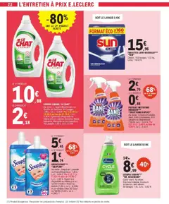  | Page: 22 | Produits: Lessive liquide Le Chat, Soupline, Détergent, Lessive
