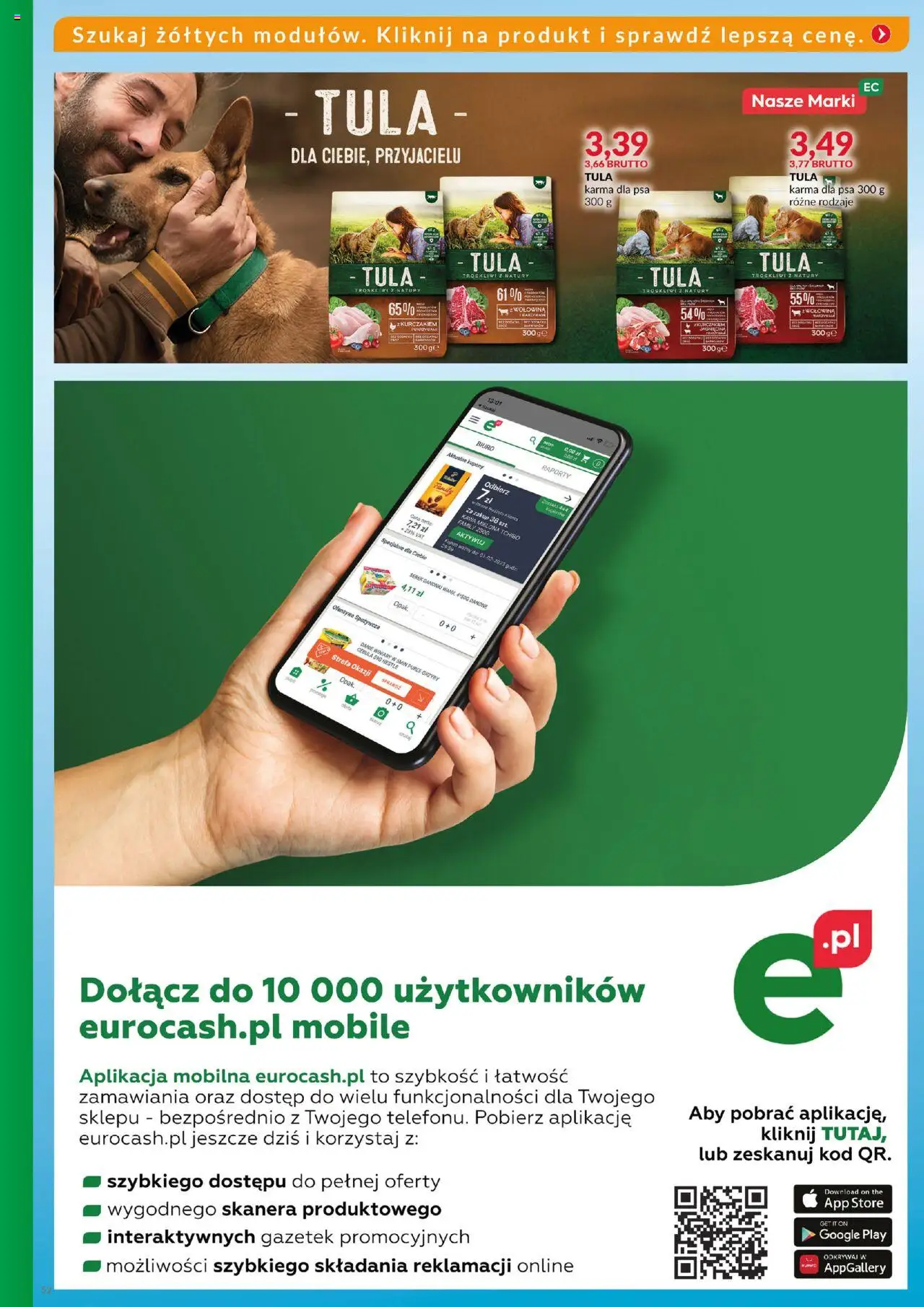 Eurocash Gazetka - Katalog Artykułów Spożywczych od 27.07.2025 | Strona: 52 | Produkty: Tchibo, Karma dla psa, Kawa, Wołowina
