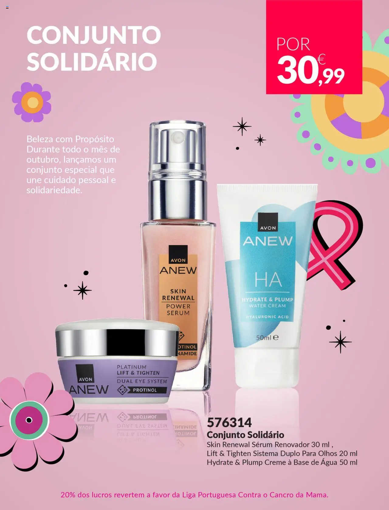 Avon - Ajudamos a criar futuros melhores │ válido de 01.10.2025 | Página: 3 | Produtos: Agua, Base, Sérum, Creme