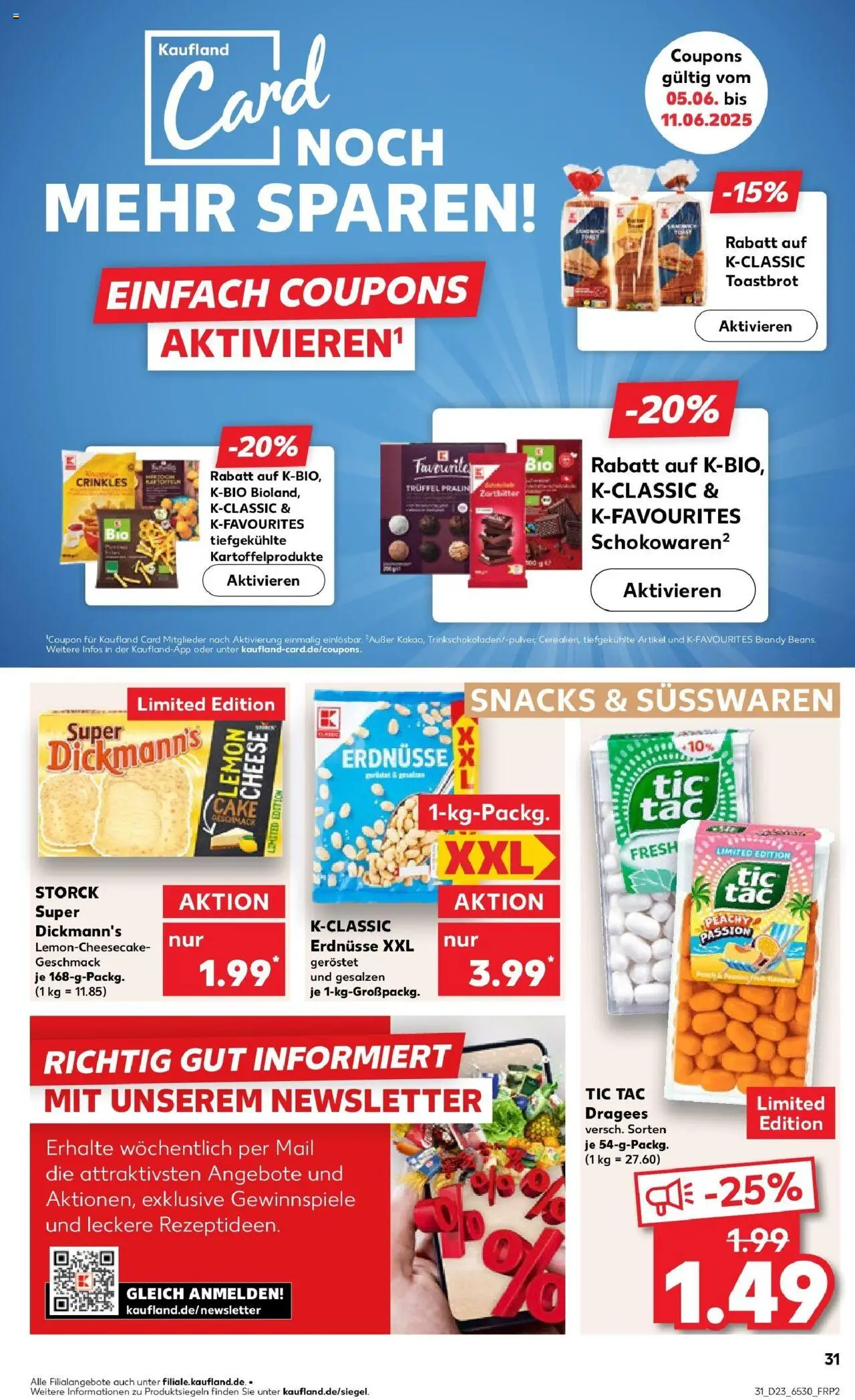 Kaufland prospekt Pasewalk	 - gültig ab dem 09.06.2025 | Seite: 46 | Produkte: Erdnüsse, Toast, Toastbrot