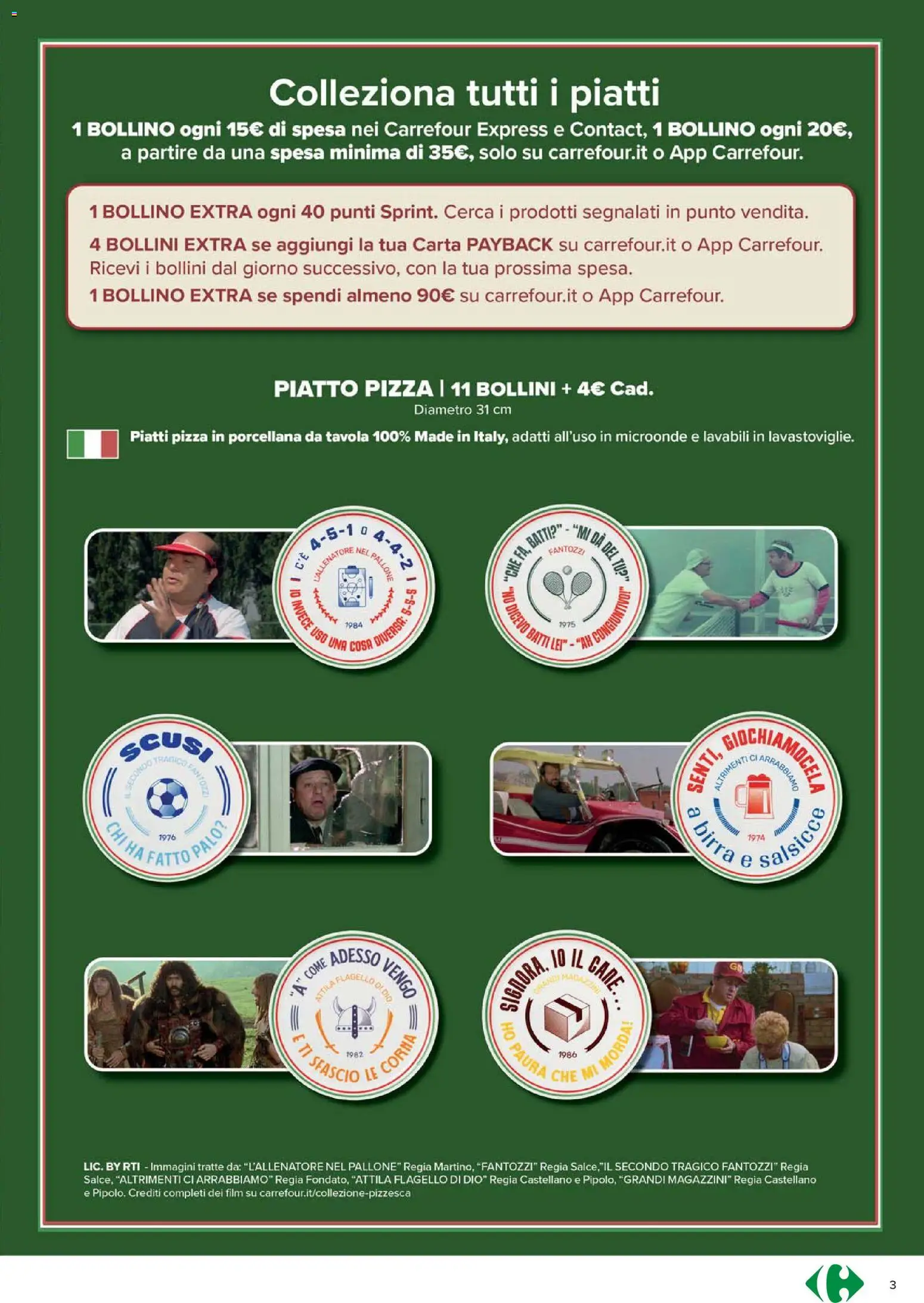 Volantino Carrefour del 15.01.2026 | Pagina: 3 | Prodotti: Microonde, Pizza, Birra, Piatto