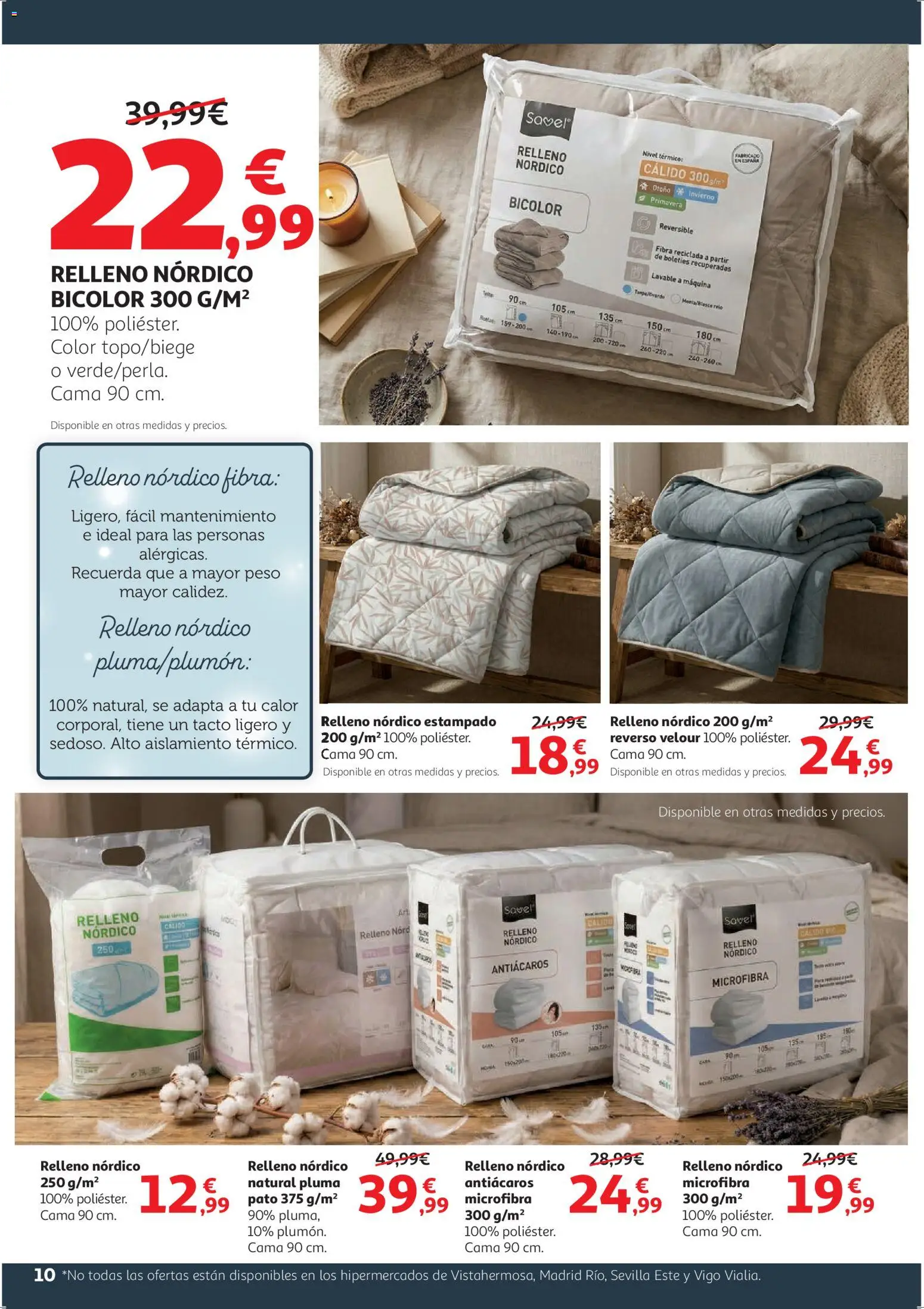 Alcampo - HG Blanco │ válido desde el 09.01.2026 | Página: 10 | Productos: Peso, Cama