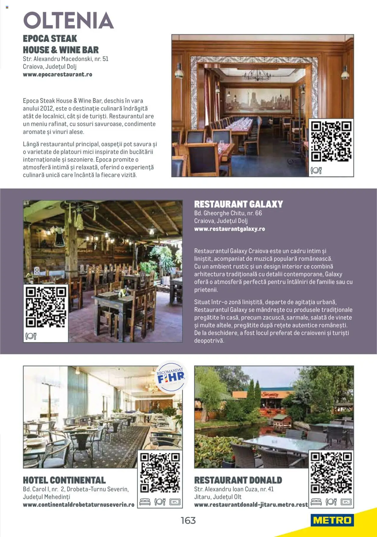 Metro catalog - Ghid de călătorie România – valabil de la 01.08.2025 | Pagină: 163 | Produse: Mici, Salată, Condimente