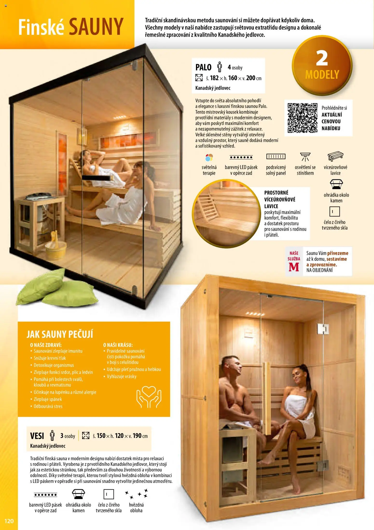 Mountfield katalog od 02.04.2026 | Strana: 120 | Produkty: Sauna, LED pásek, Lavice, LED