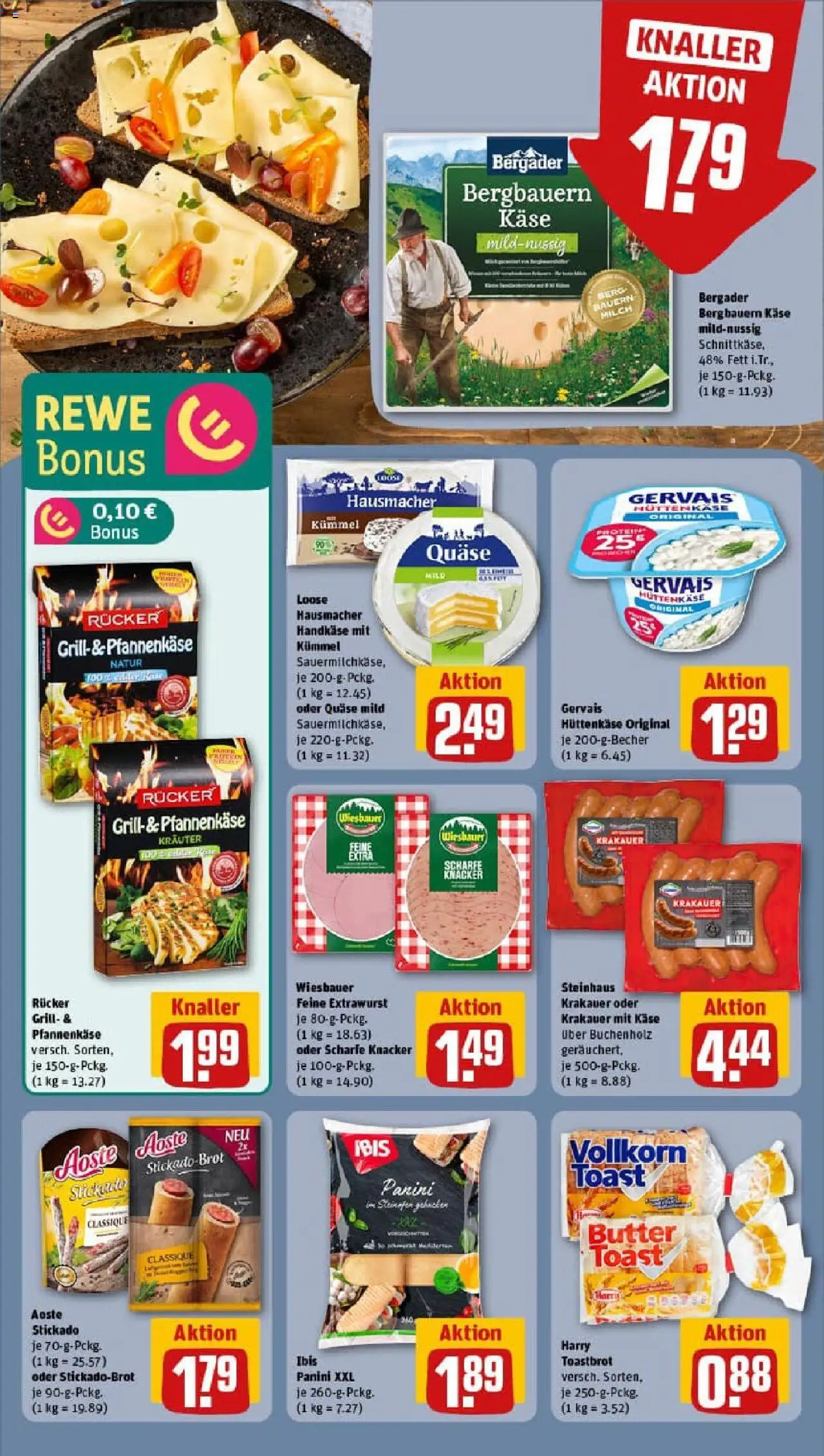 Rewe prospekt Pulsnitz	 - gültig ab dem 06.07.2025 | Seite: 13 | Produkte: Grill, Milch, Käse, Hüttenkäse