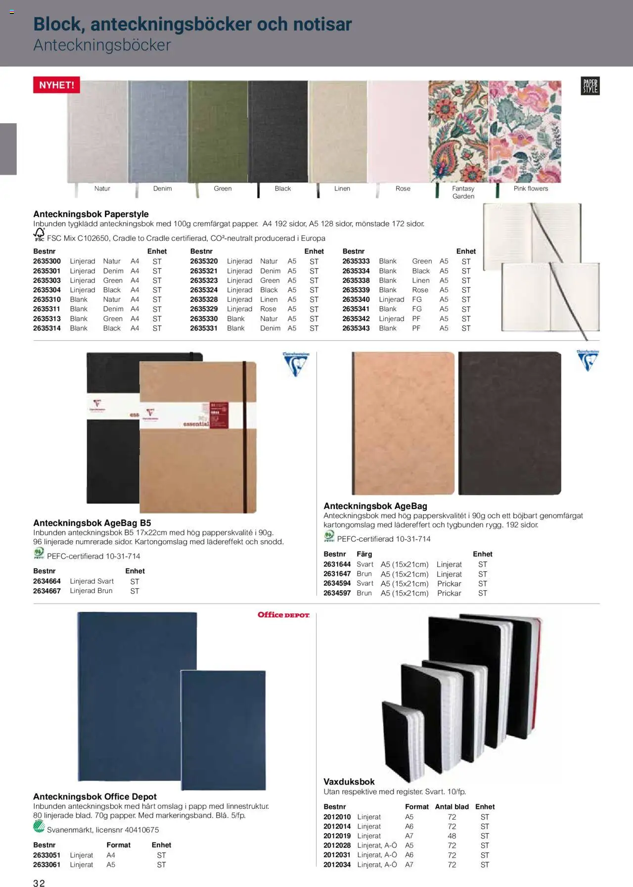Office Depot reklamblad aktuell från 15.02.2024 | Sida: 34 | Produkter: Anteckningsbok