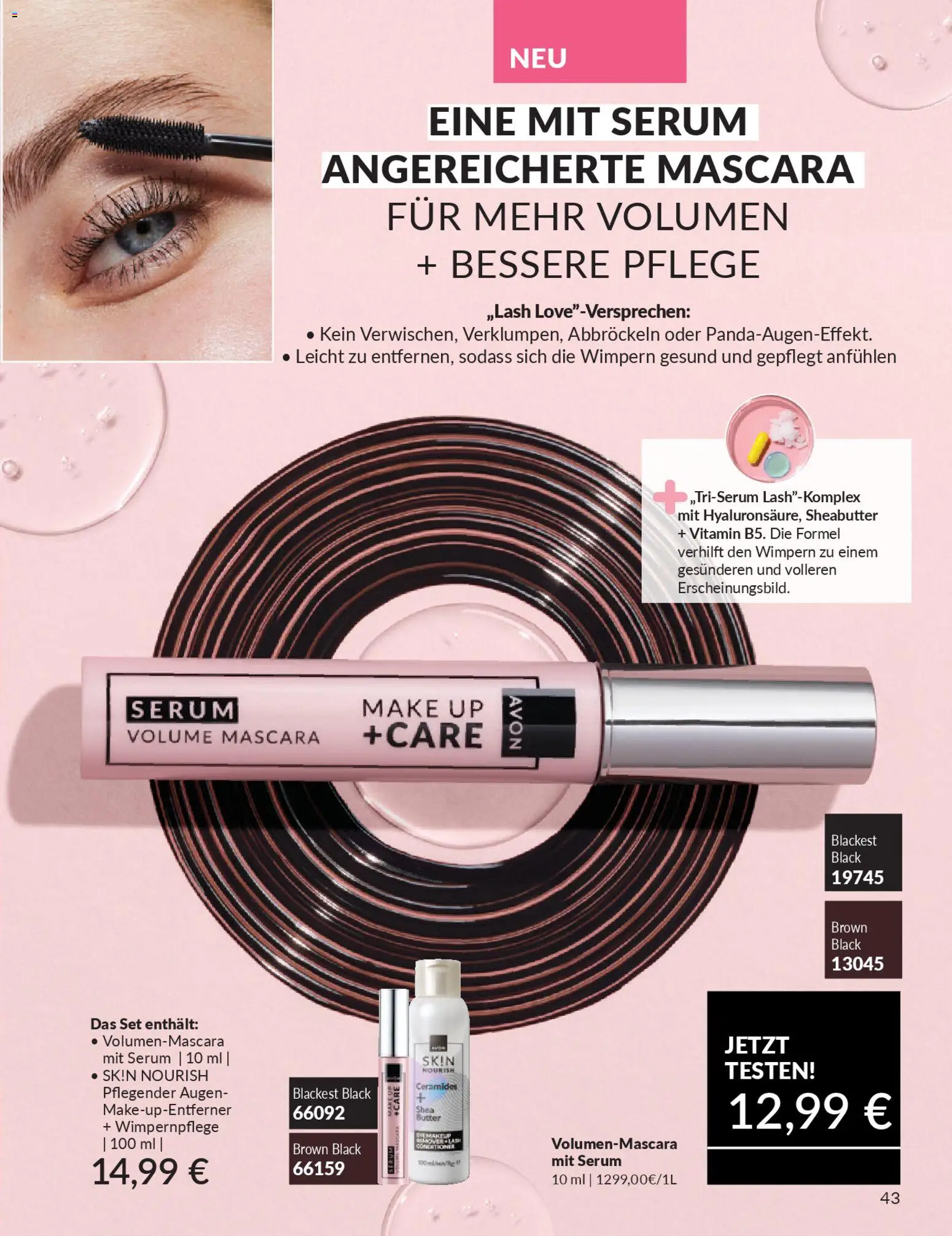 AVON Katalog März 2026 – gültig ab 01.03.2026 | Seite: 45 | Produkte: Mascara, Serum
