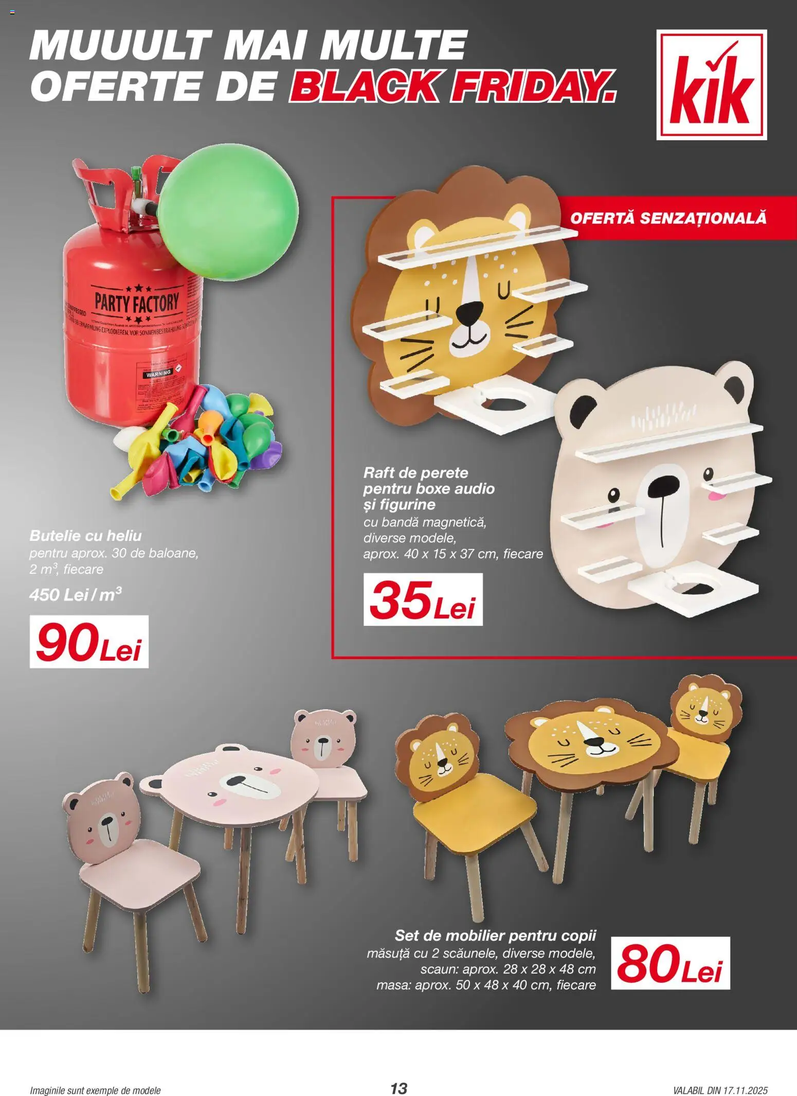 Noul catalog Kik – valabil de la 17.11.2025 | Pagină: 13 | Produse: Audio, Raft, Masă, Scaun