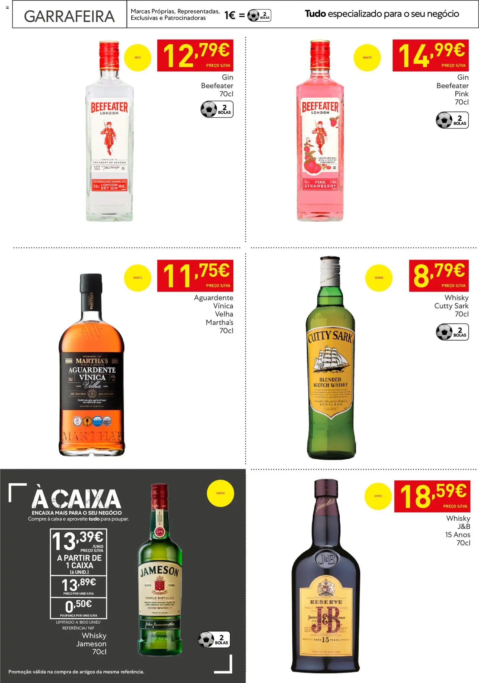 Recheio - Horeca Bons Negócios Madeira │ válido de 07.04.2026 | Página: 35 | Produtos: Whisky, Caixa, Gin
