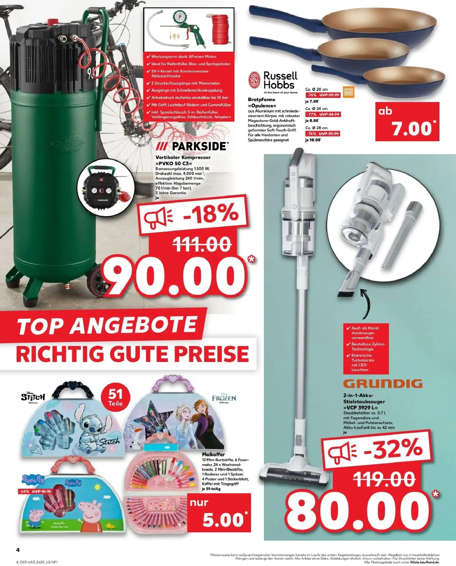 Kaufland prospekt Bielefeld	 – gültig ab 15.01.2026 | Seite: 4 | Produkte: Top, Staubsauger, Manometer, Koffer