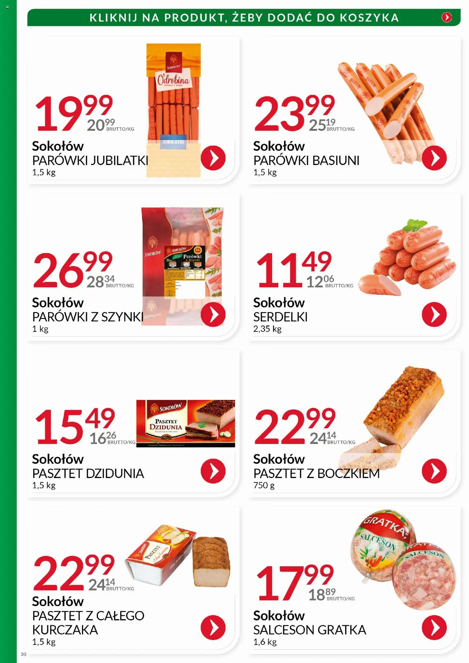 Eurocash Gazetka - Katalog Wędlin od 01.11.2025 | Strona: 30