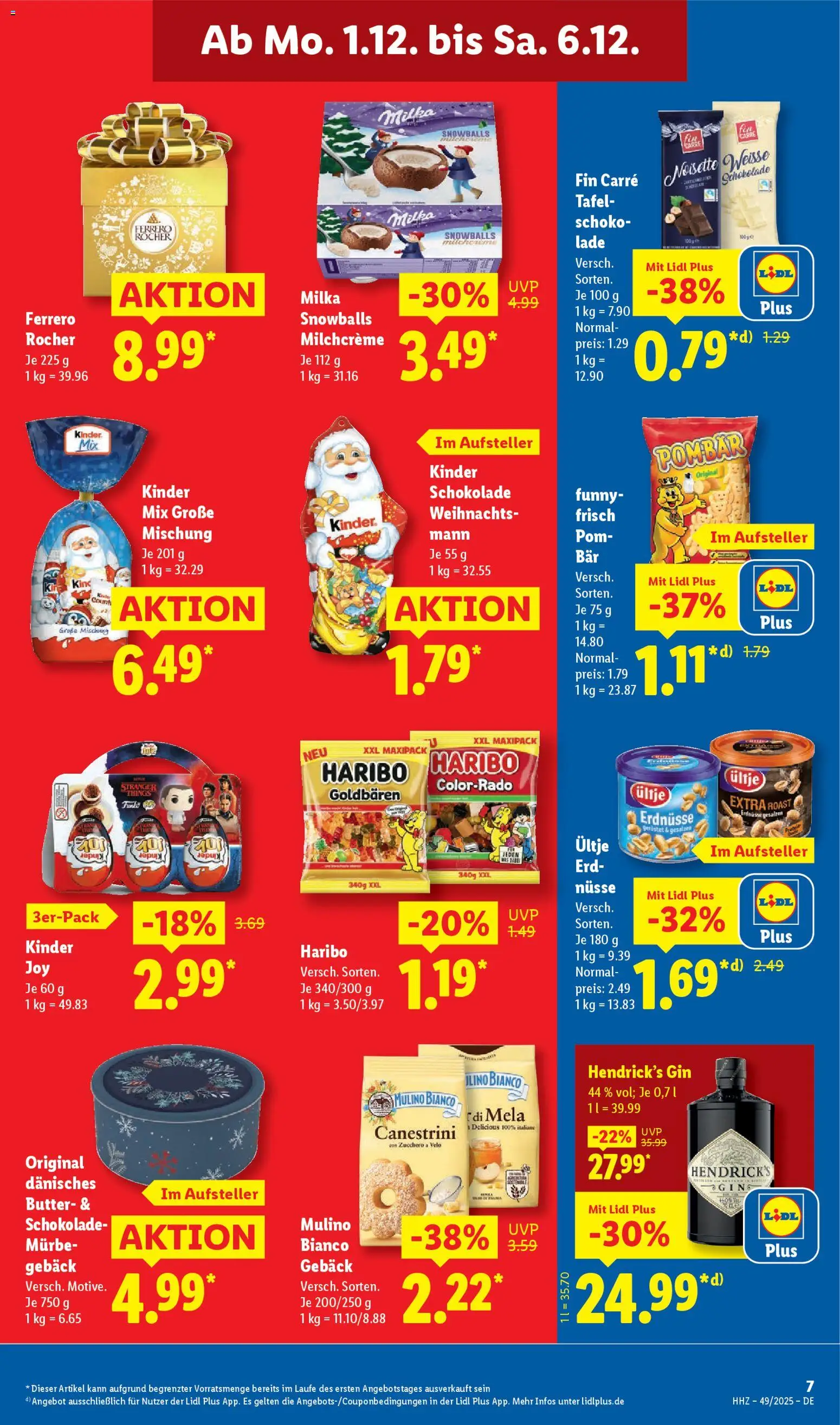 Lidl Prospekt Zossen – gültig ab 01.12.2025 | Seite: 13 | Produkte: Butter, Schokolade, Milka, Nüsse