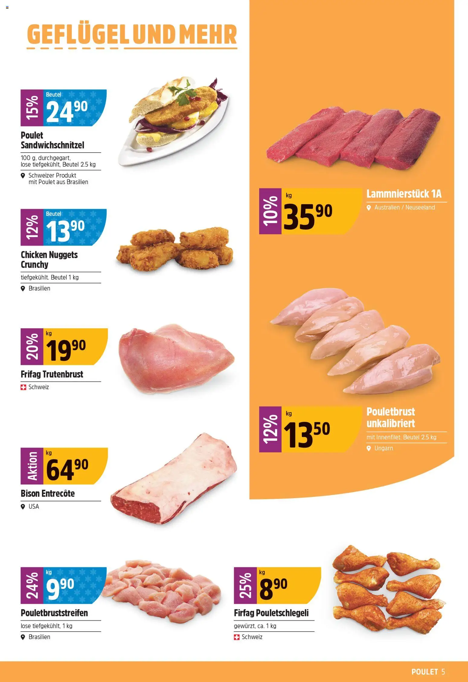 TopCC aktionen – gültig ab 27.04.2026 | Seite: 5 | Produkte: Pouletbrust