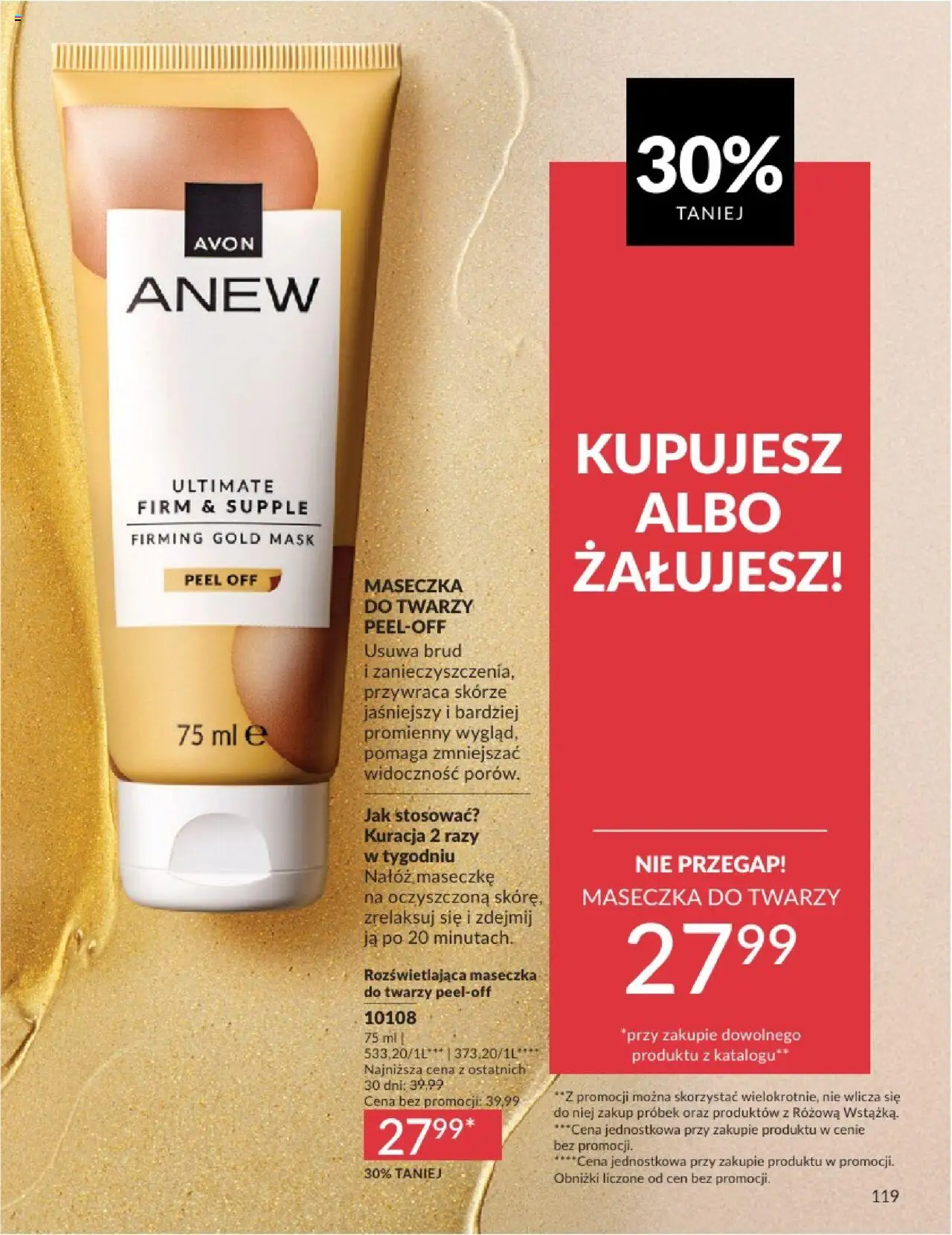Avon Katalog 08 2025 od 01.08.2025 | Strona: 119 | Produkty: Maseczka do twarzy