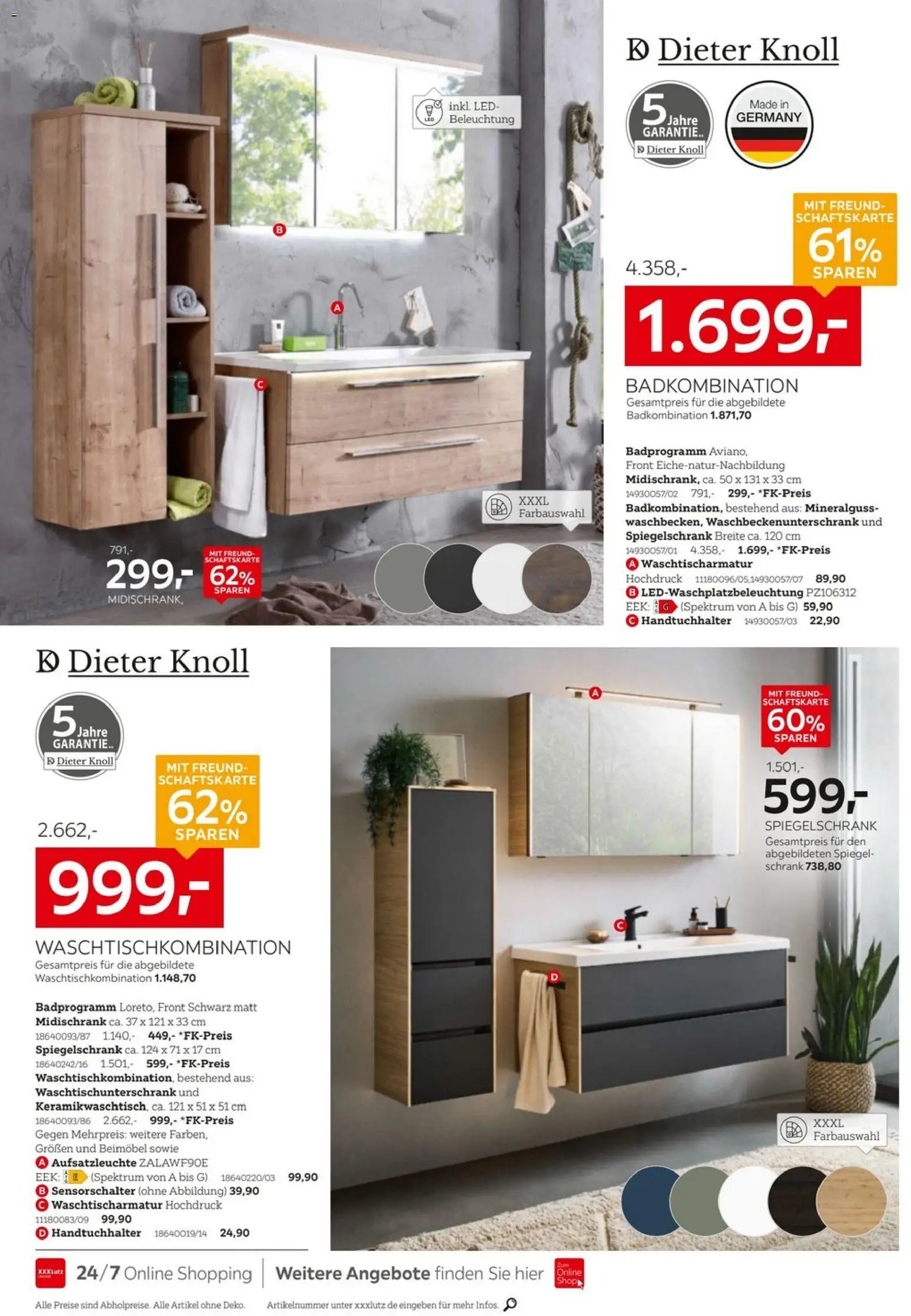 XXXL Lutz Badzimmertesterinnen und -tester gesucht – gültig ab 08.03.2026 | Seite: 18 | Produkte: Schrank, Spiegel, Handtuchhalter, Midischrank