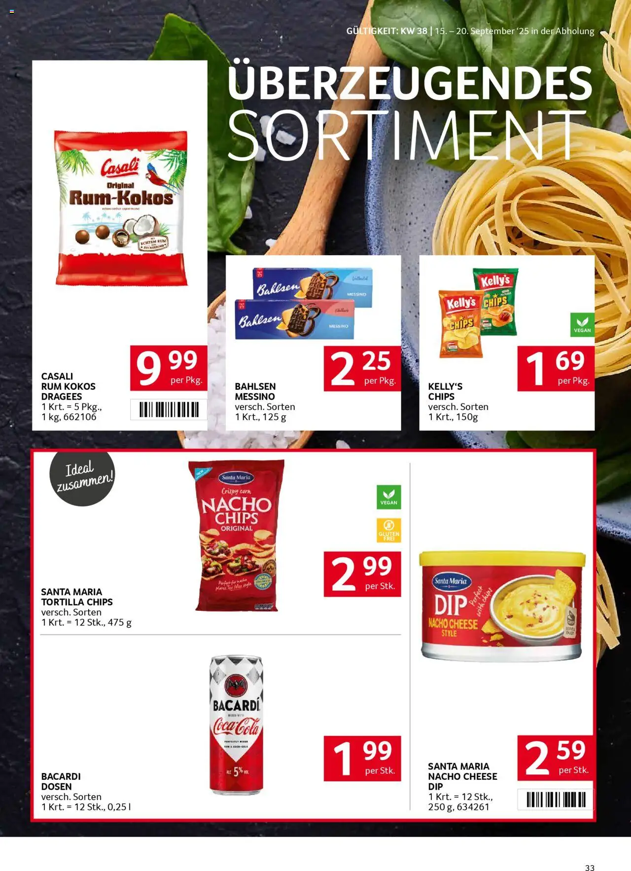 Transgourmet Flugblatt gültig ab 14.09.2025 | Seite: 33 | Produkte: Chips