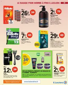  | Page: 29 | Produits: Rasoir, Crème hydratante, Levure, Crème
