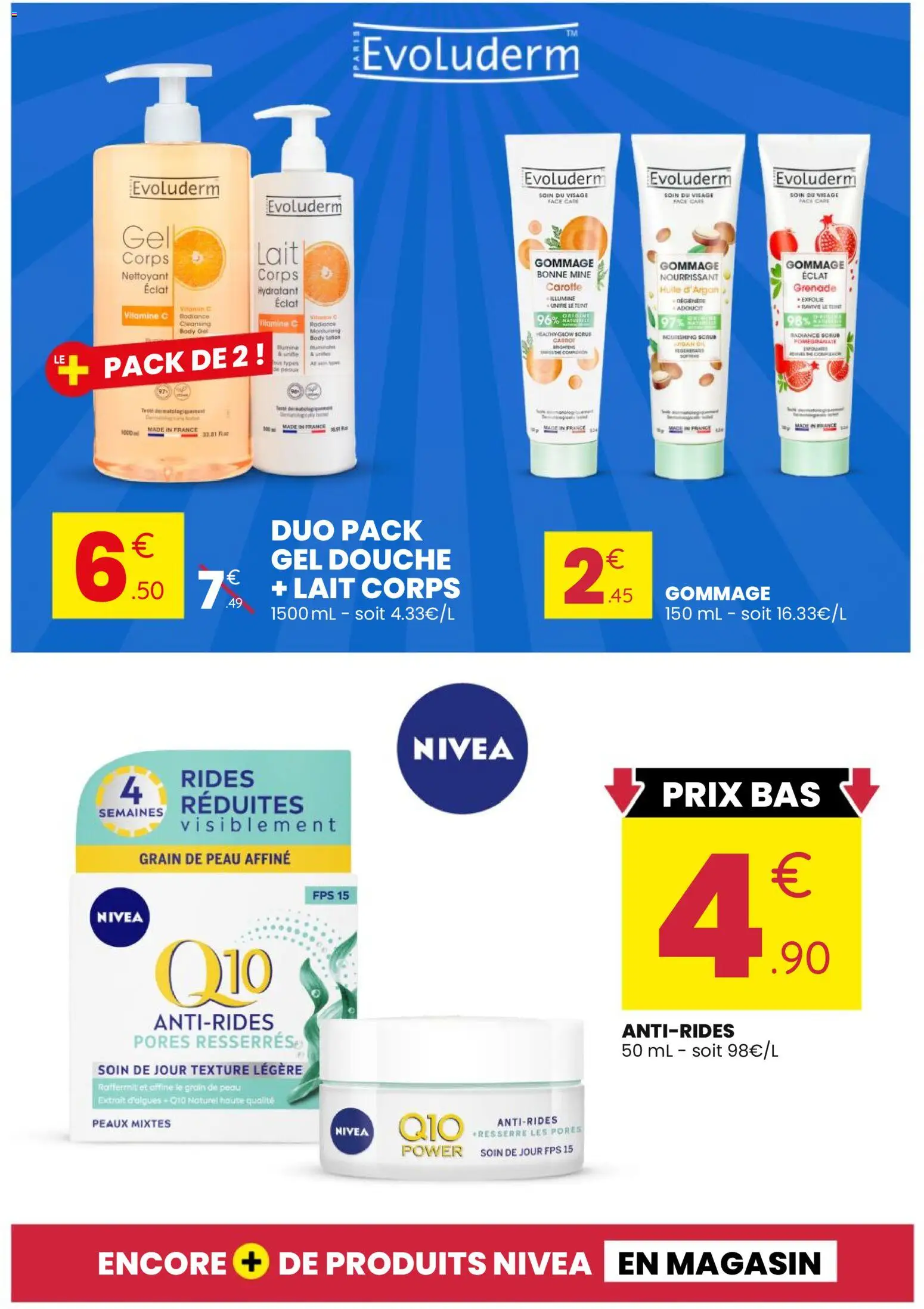 {H1} | Page: 10 | Produits: Body, Gel douche, Douche, Huile