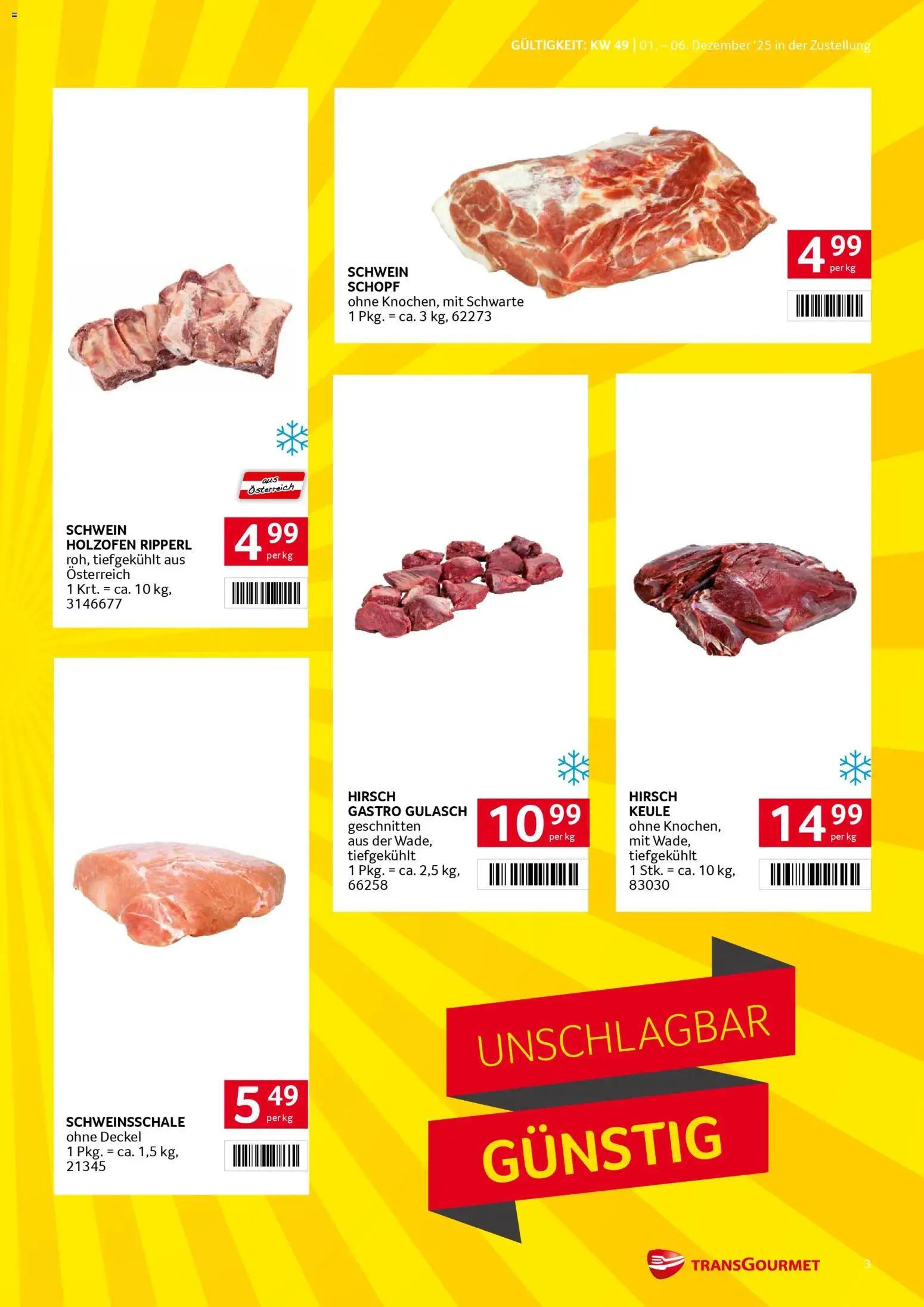 Transgourmet Zustellaktion gültig ab 01.12.2025 | Seite: 3