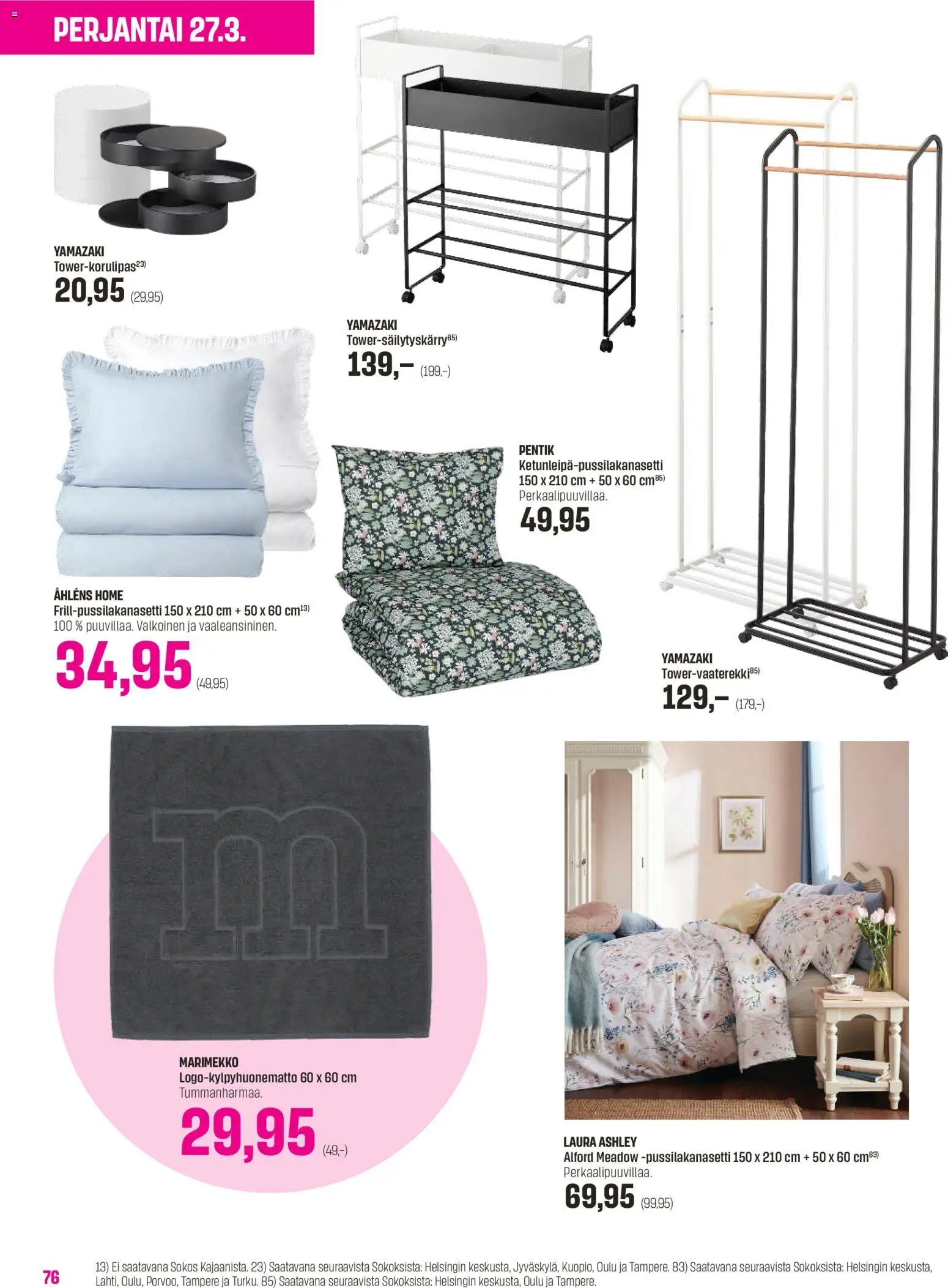 Sokos tarjoukset - Emotion 3plus1 – voimassa 25.03.2026 alkaen | Sivu: 76 | Tuotteet: Pussilakanasetti