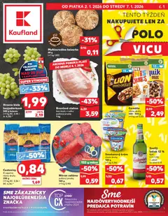 Kaufland leták platný od 02.01.2026