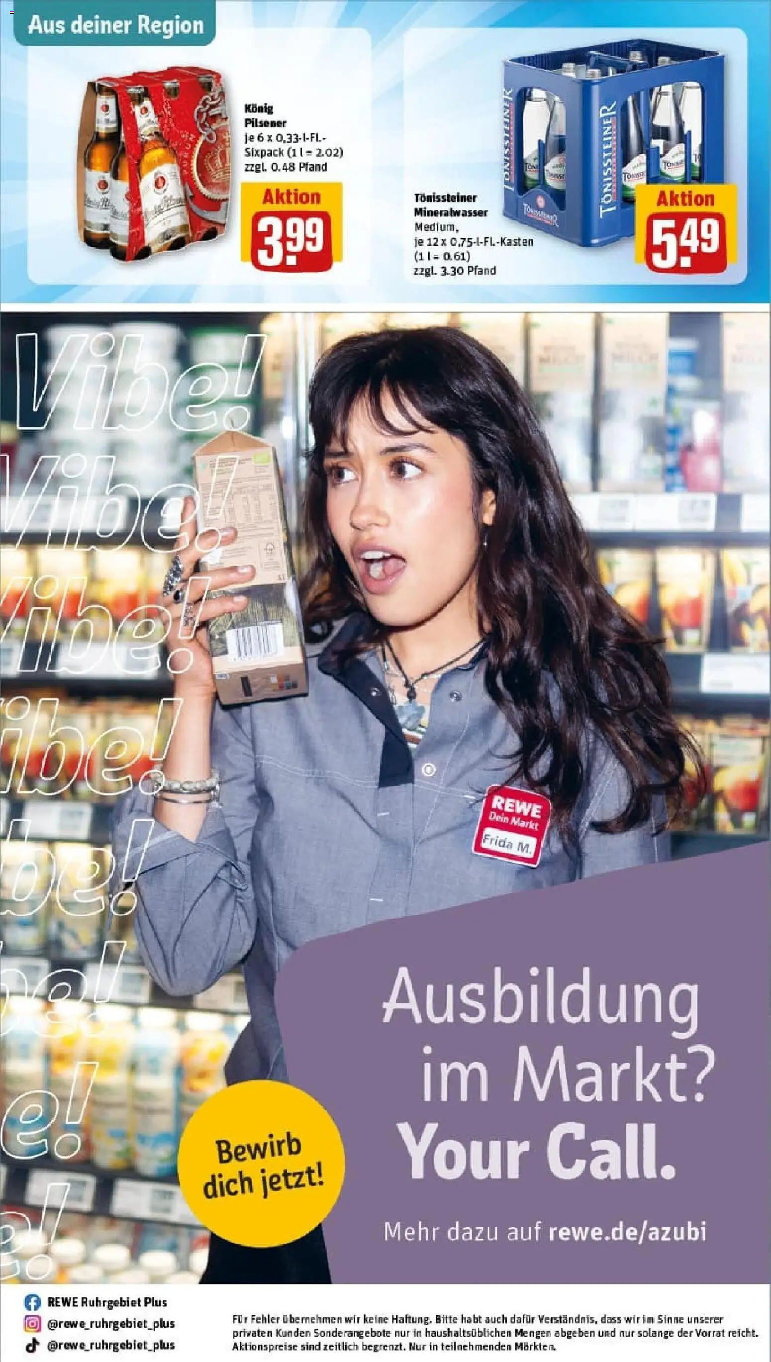 Rewe prospekt Duisburg / Rumeln	 – gültig ab 26.10.2025 | Seite: 34 | Produkte: Konig pilsener, Mineralwasser