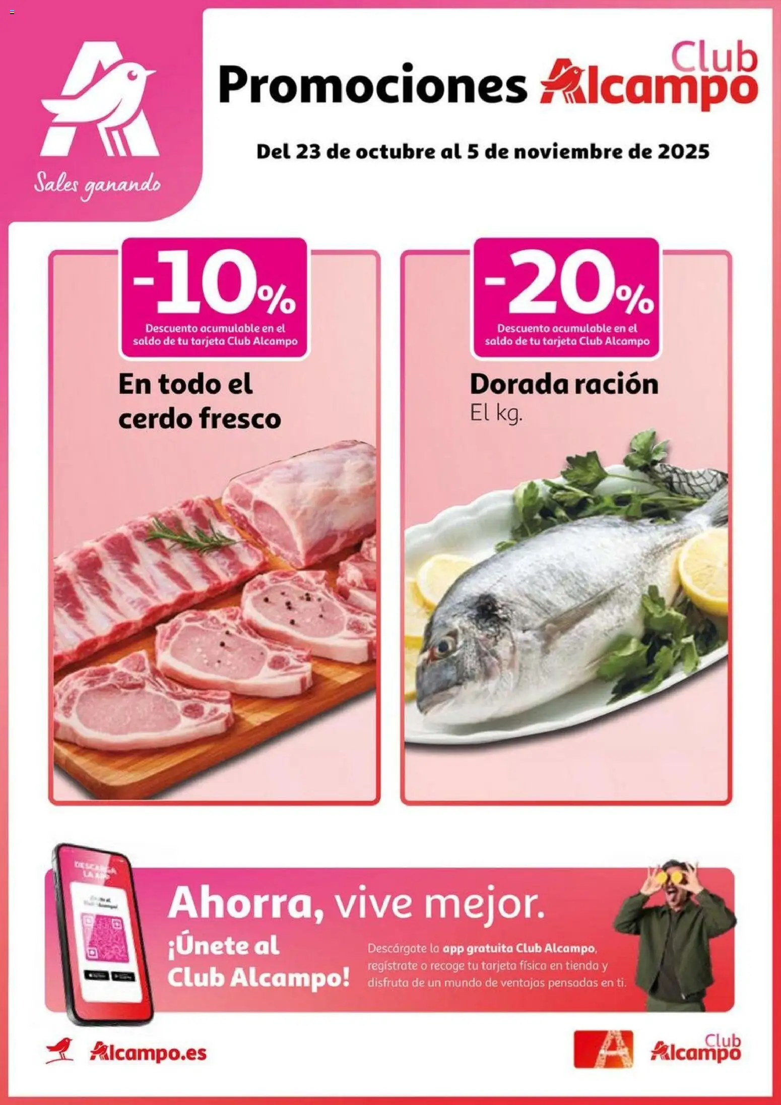 Alcampo - Club Nacional  │ válido desde el 23.10.2025 | Página: 1 | Productos: Cerdo