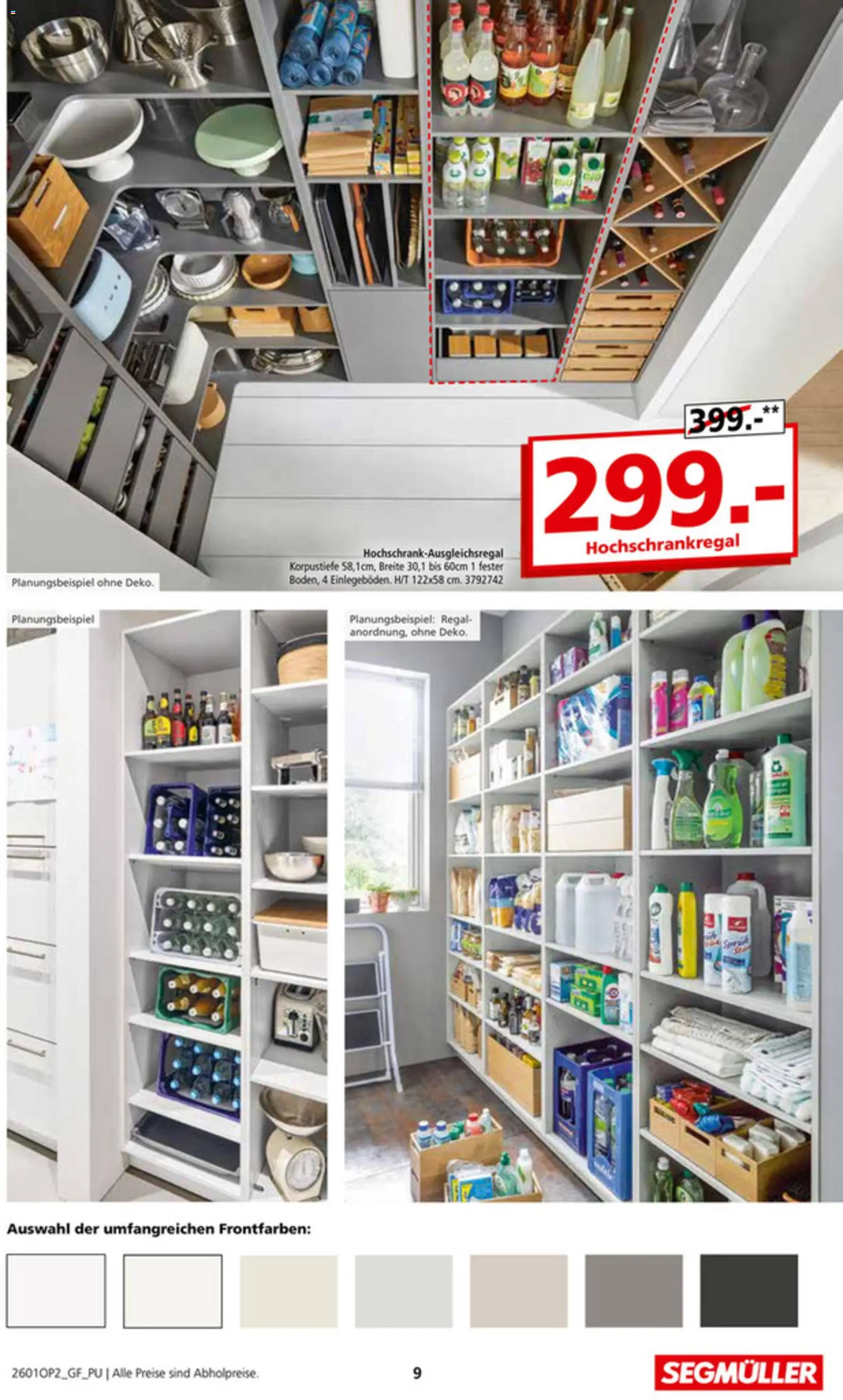 Segmüller Hauswirtschaftsraum Spezial – gültig ab 29.12.2025 | Seite: 9 | Produkte: Regal