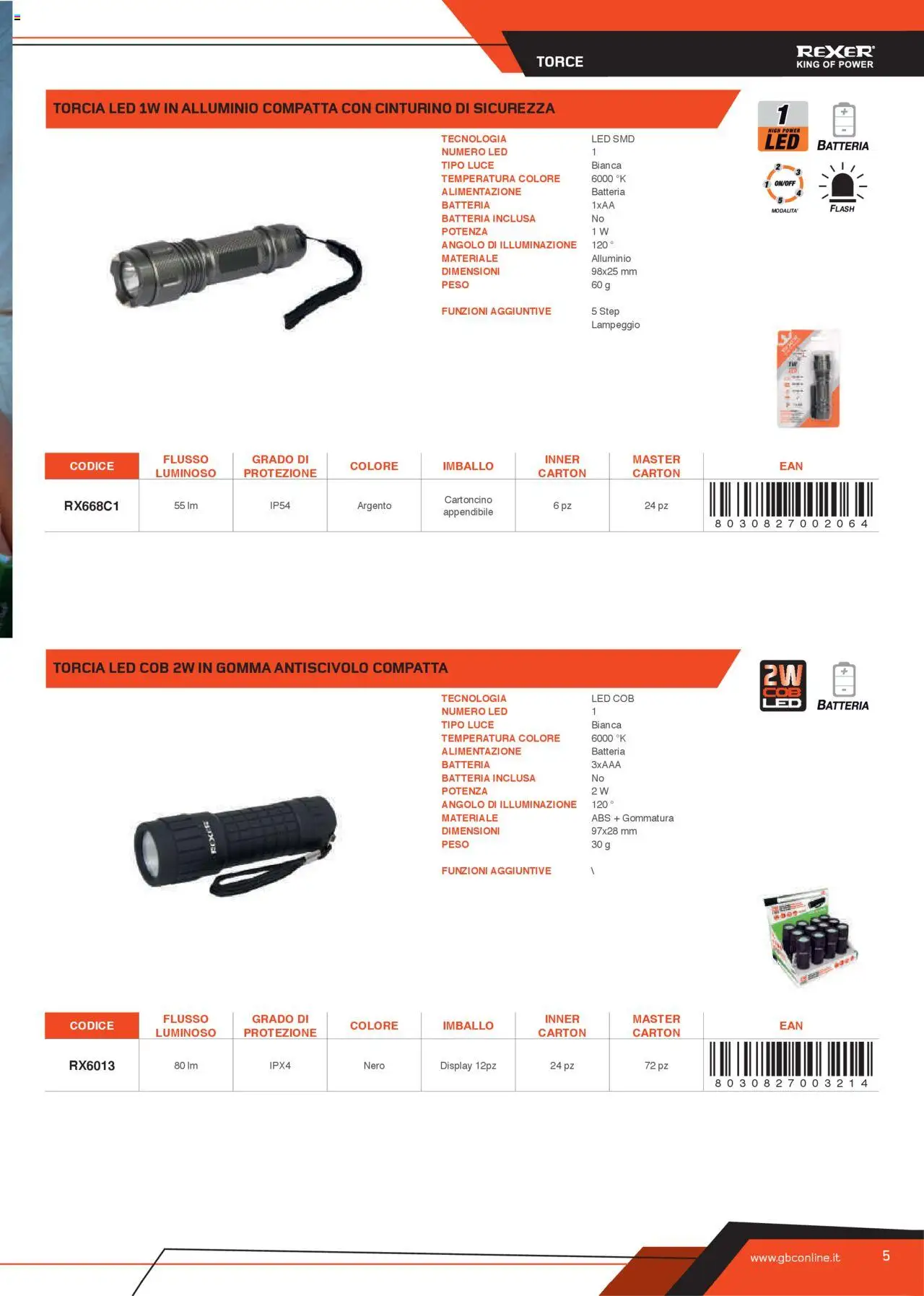 Volantino GBC del 31.05.2025 | Pagina: 5 | Prodotti: Torcia, Alluminio, Batteria