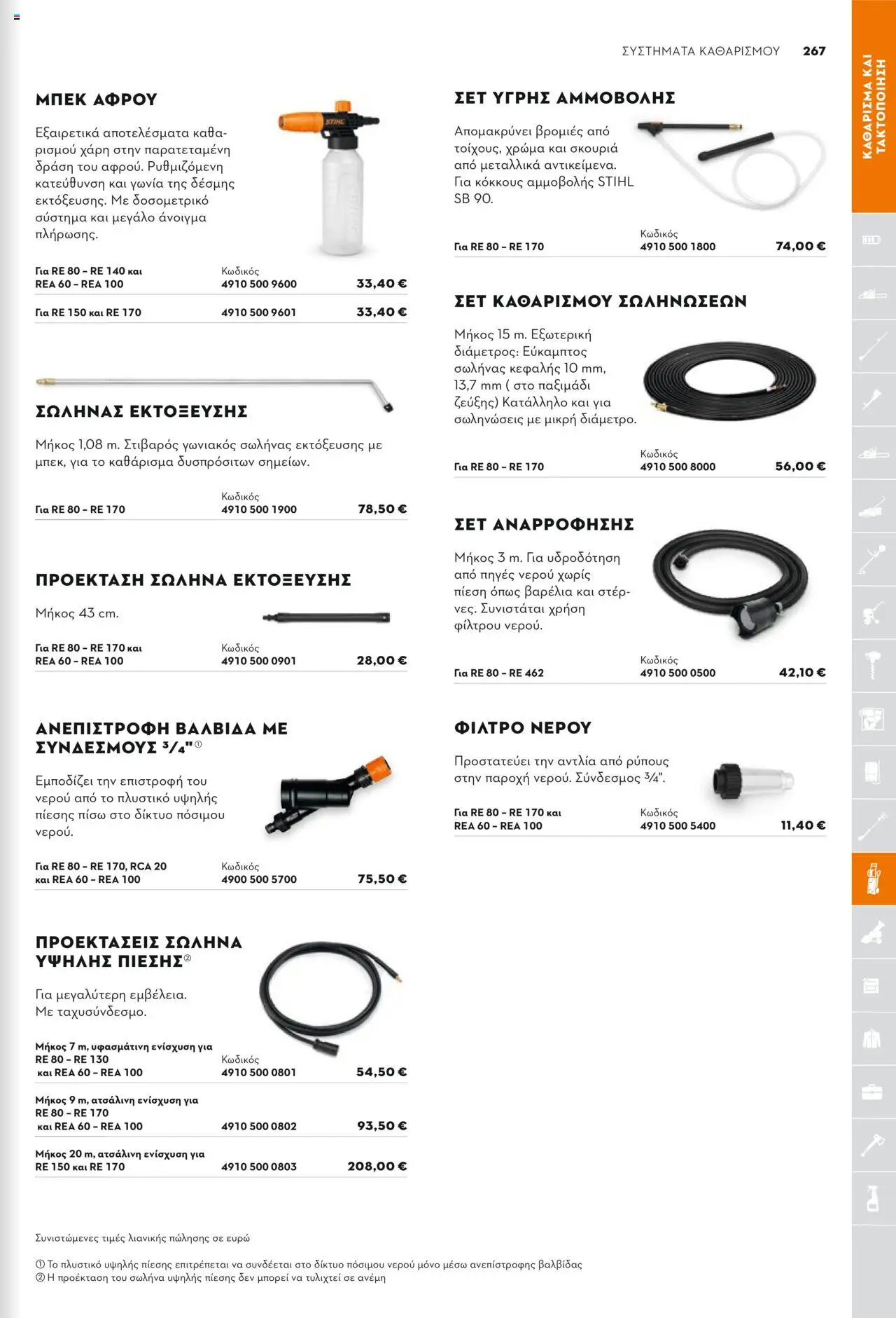 Stihl Κατάλογος 2025 – σε ισχύ από 13.01.2025 | Σελίδα: 267