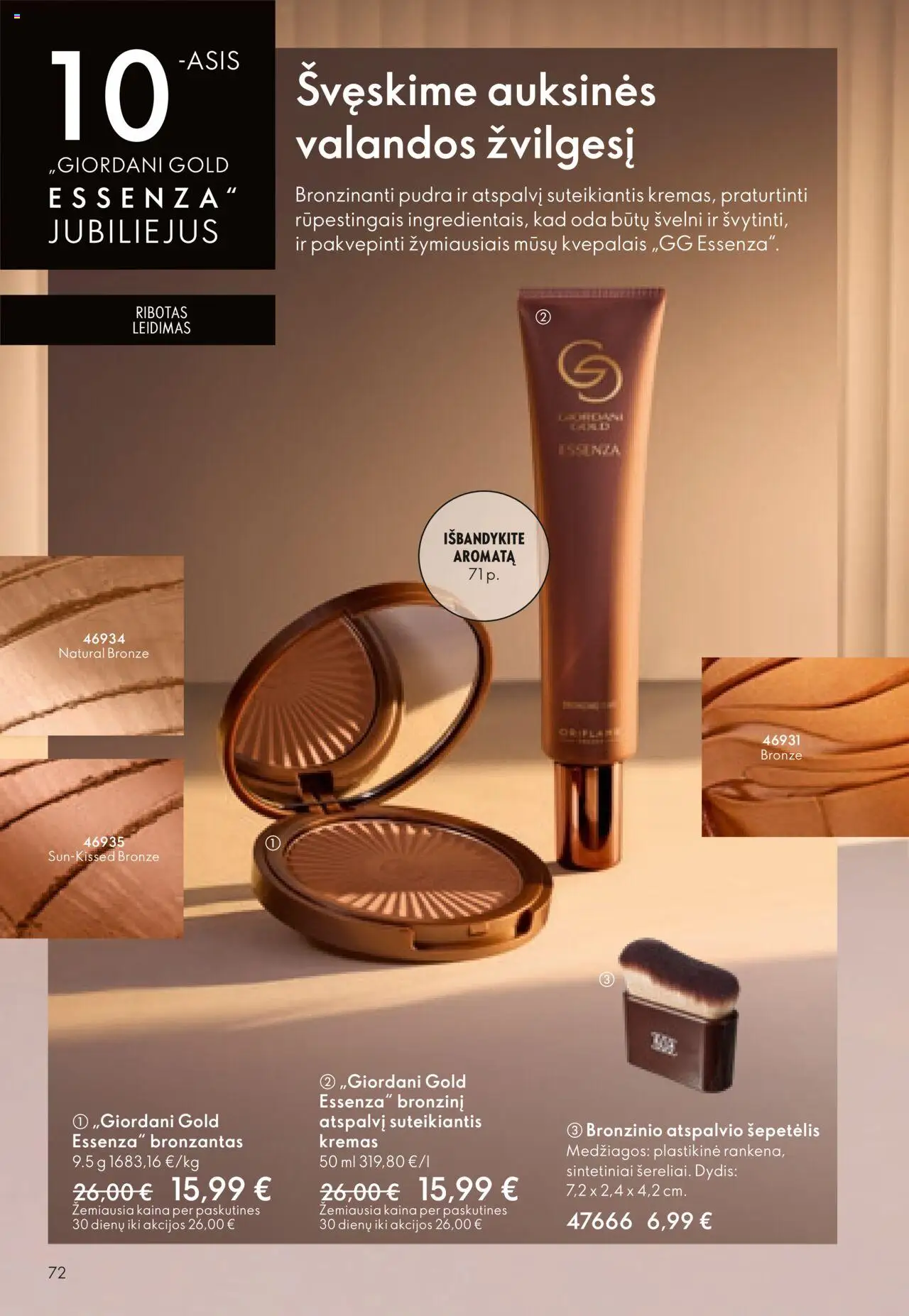 Oriflame akcijos nuo 14.09.2025 | Puslapis: 72 | Prekių: Pudra, Šepetėlis, Kremas