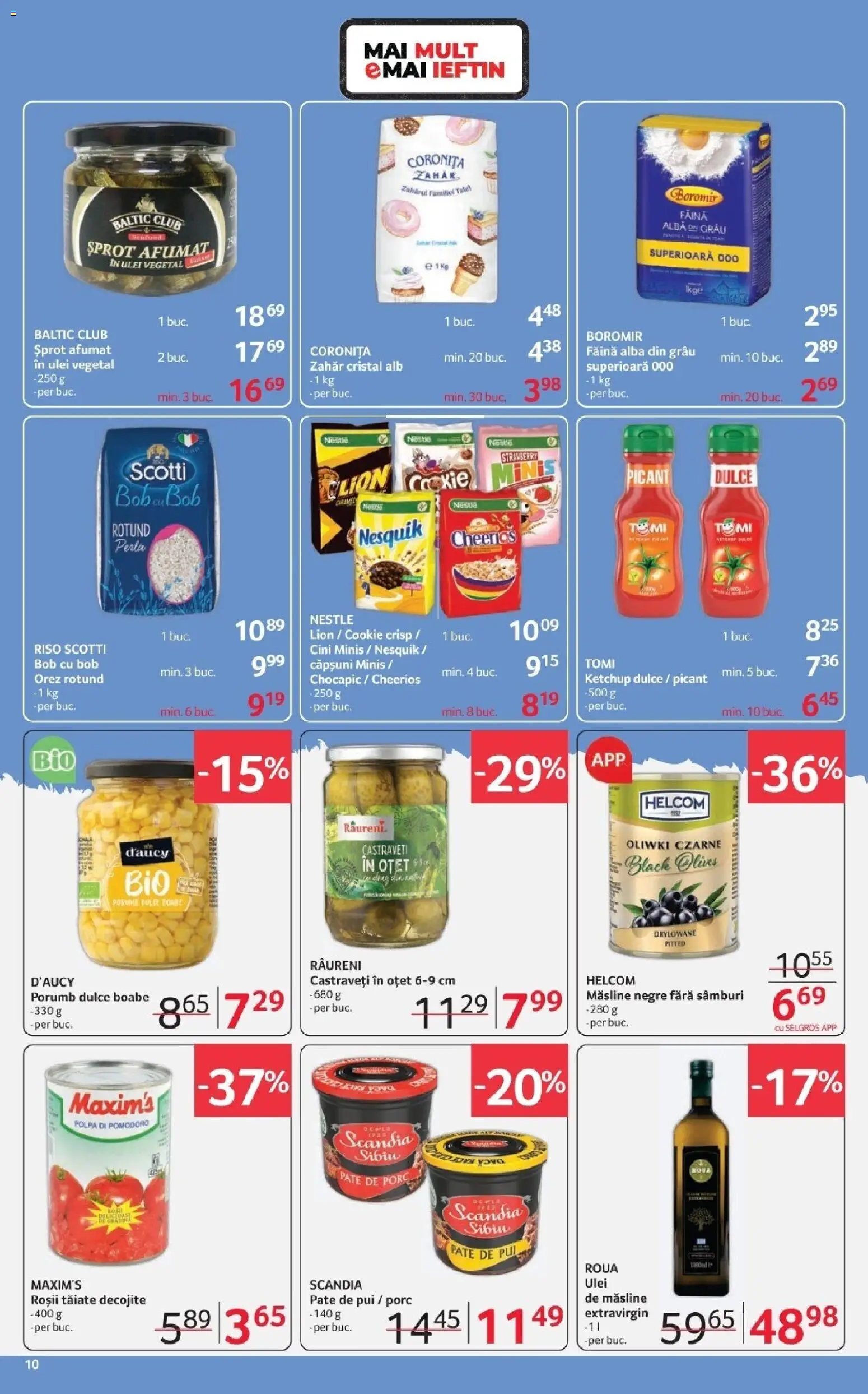 Noul catalog Selgros – valabil de la 23.01.2026 | Pagină: 10 | Produse: Ulei, Căpșuni, Castraveți, Zahăr