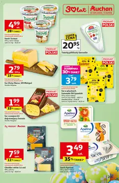 Pogląd oferty "Auchan gazetka - 30 Lat Hipermarket" - ważna od 31.03.2026 | Strona: 23 | Produkty: Curry, Serek, Papaja, Cheddar