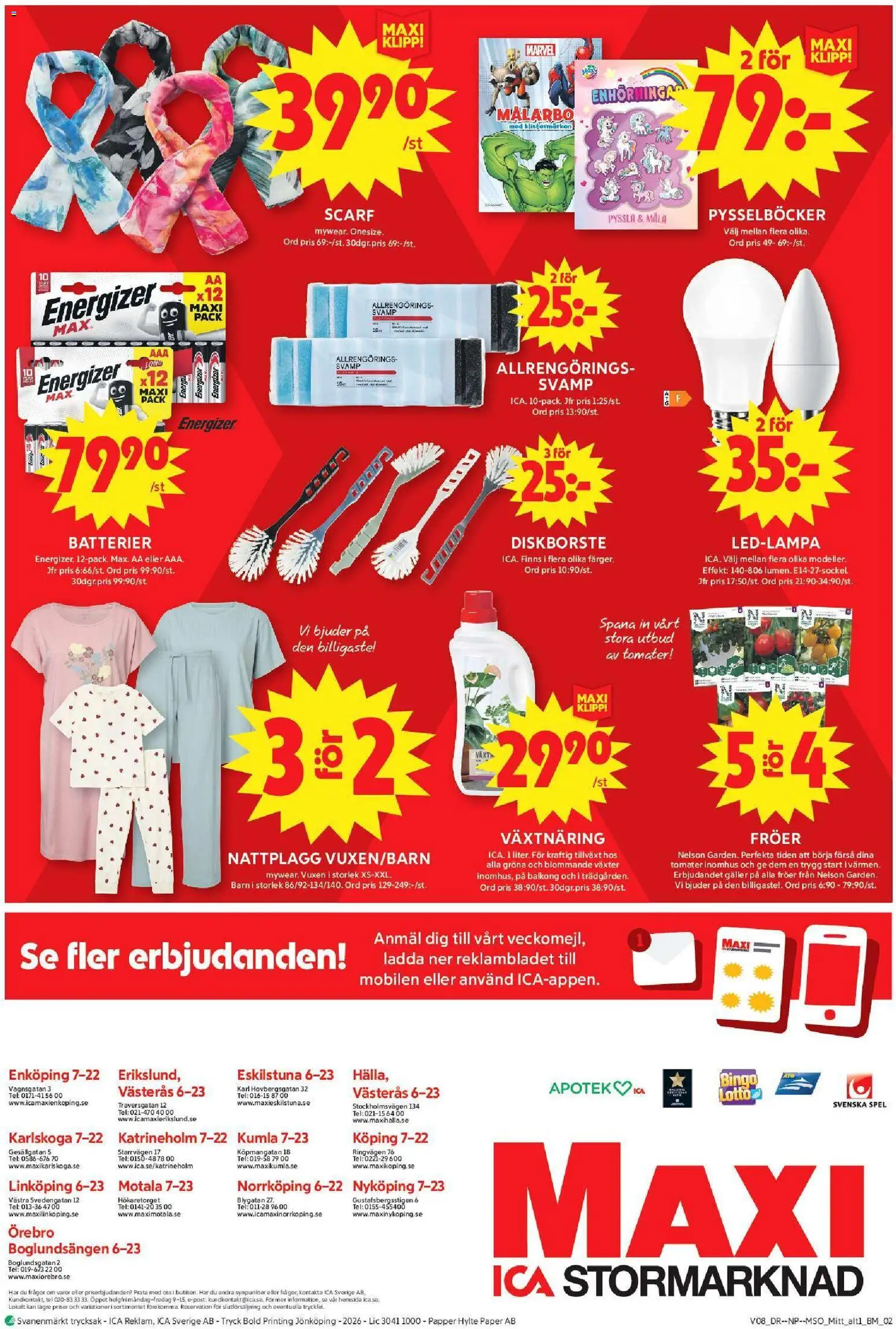 ICA Maxi reklamblad aktuell från 16.02.2026 | Sida: 12