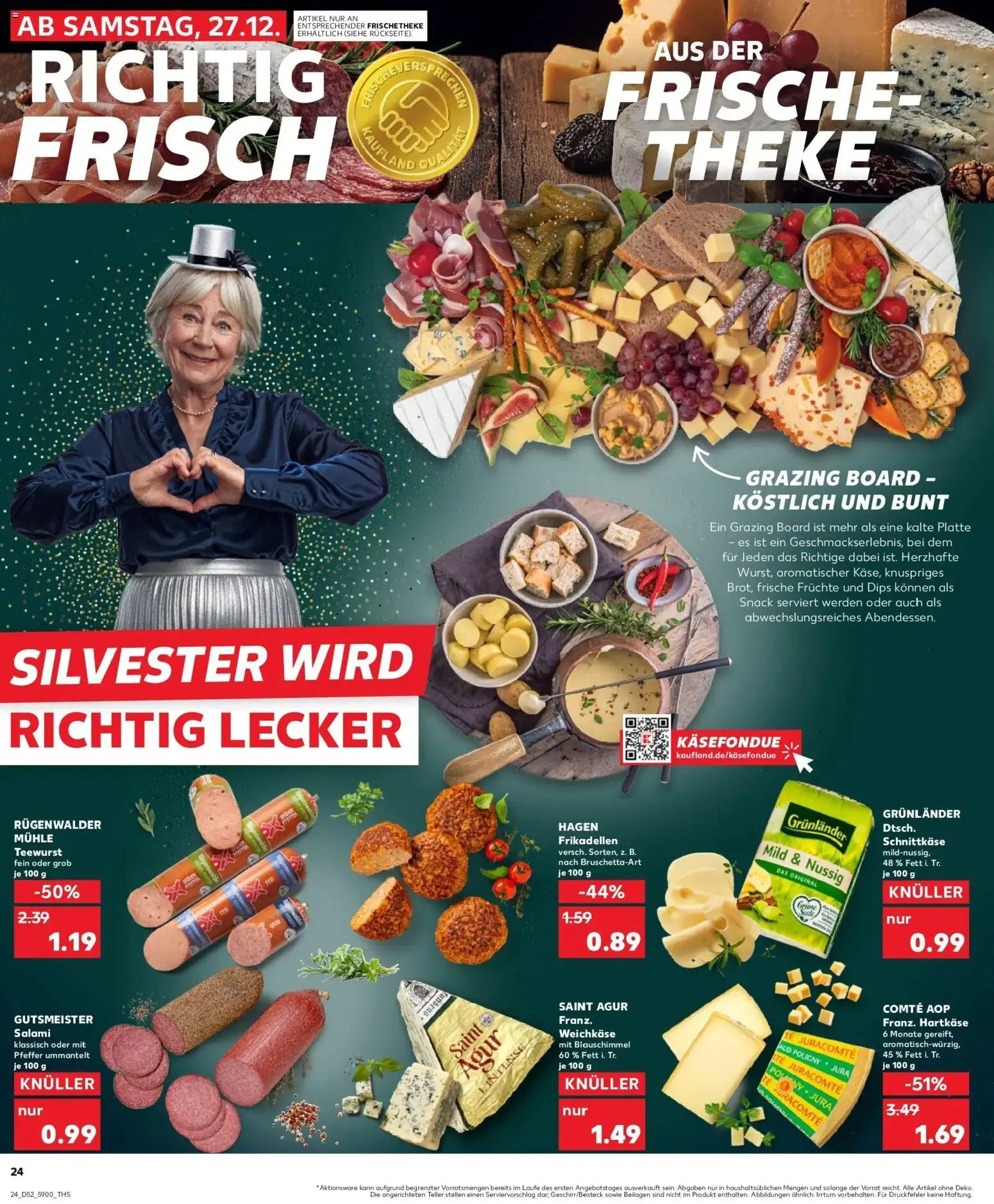 Kaufland prospekt Stollberg	 – gültig ab 28.12.2025 | Seite: 24 | Produkte: Mühle, Theke, Grunlander, Salami