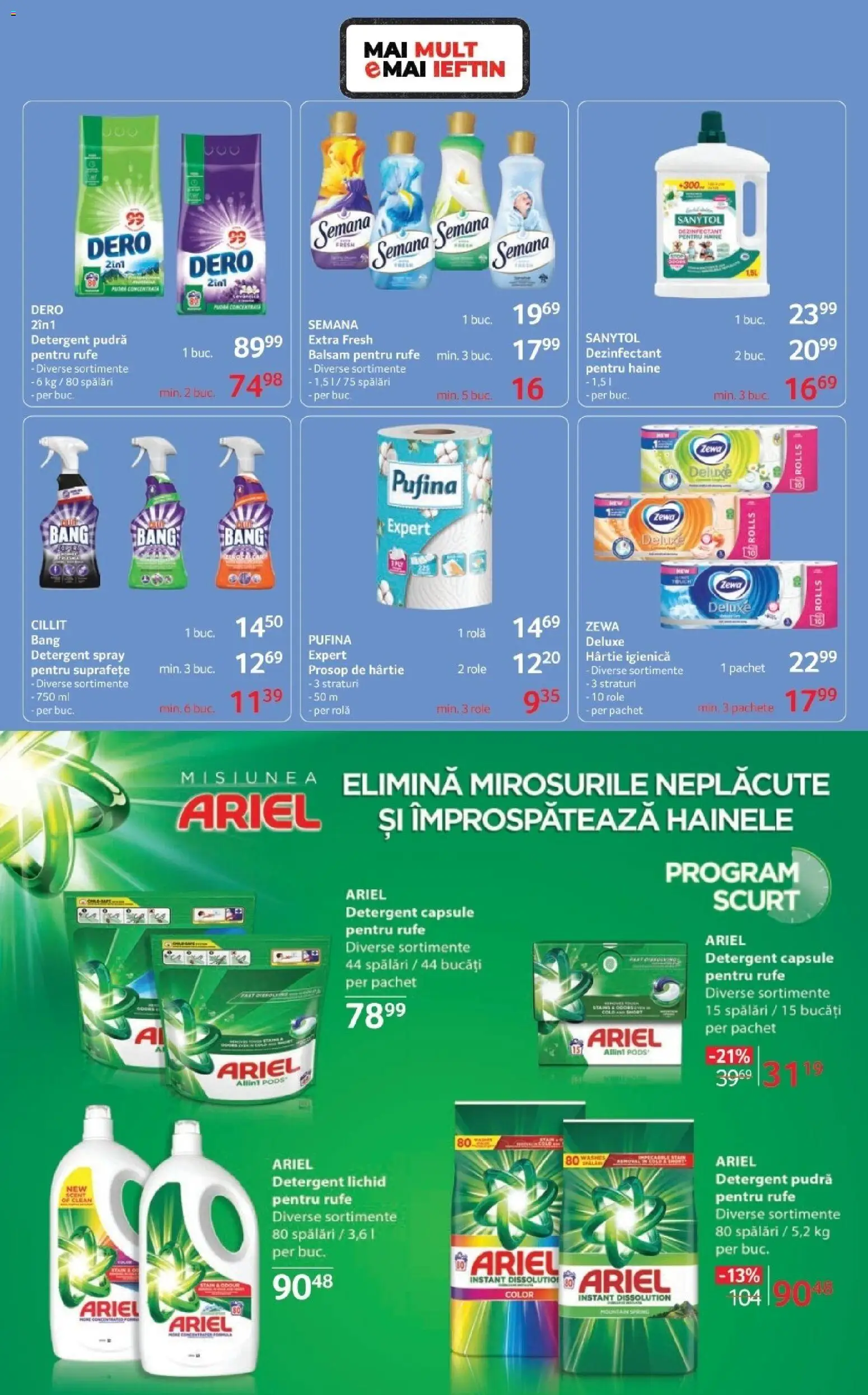 Noul catalog Selgros – valabil de la 06.03.2026 | Pagină: 11 | Produse: Pudră, Balsam, Yorgan, Detergent
