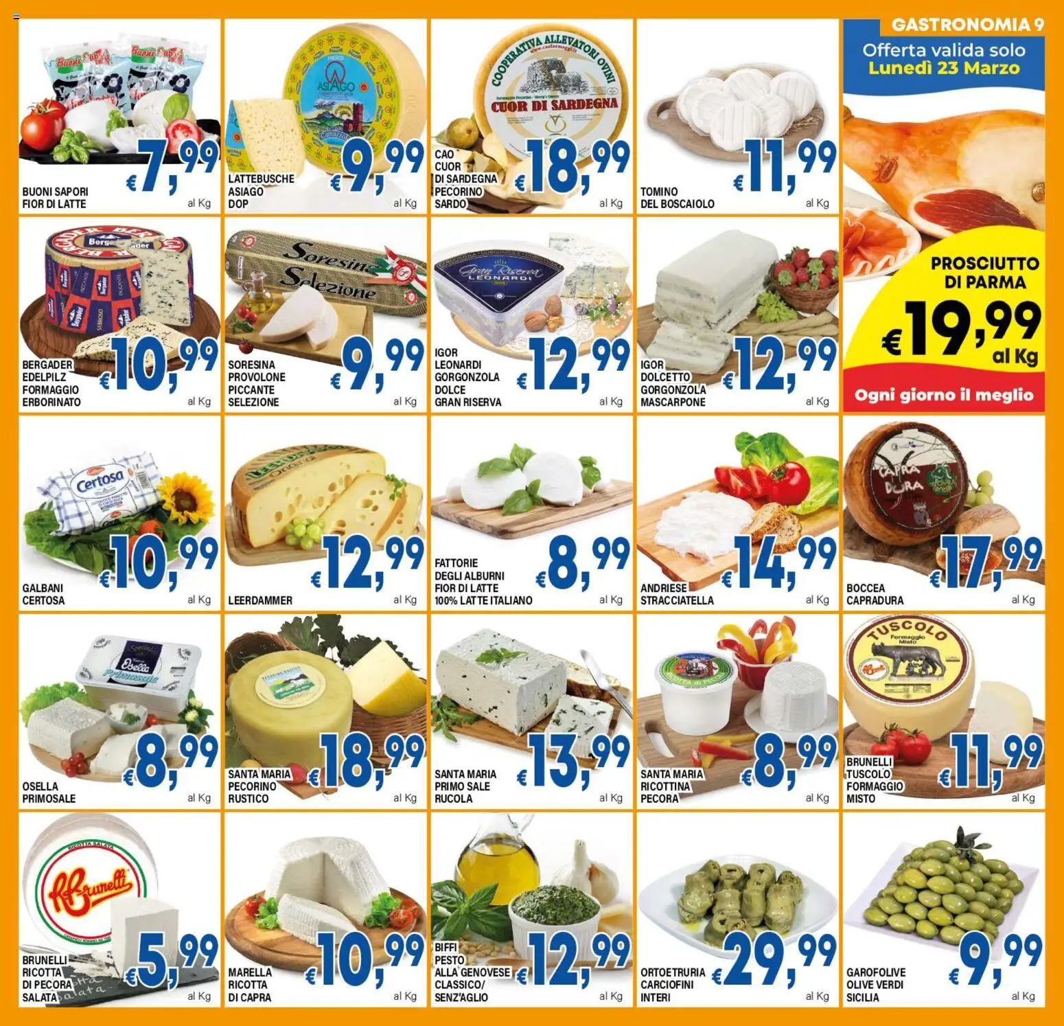 Volantino DEM del 17.03.2026 | Pagina: 9 | Prodotti: Sale, Mascarpone, Pecorino, Stracciatella
