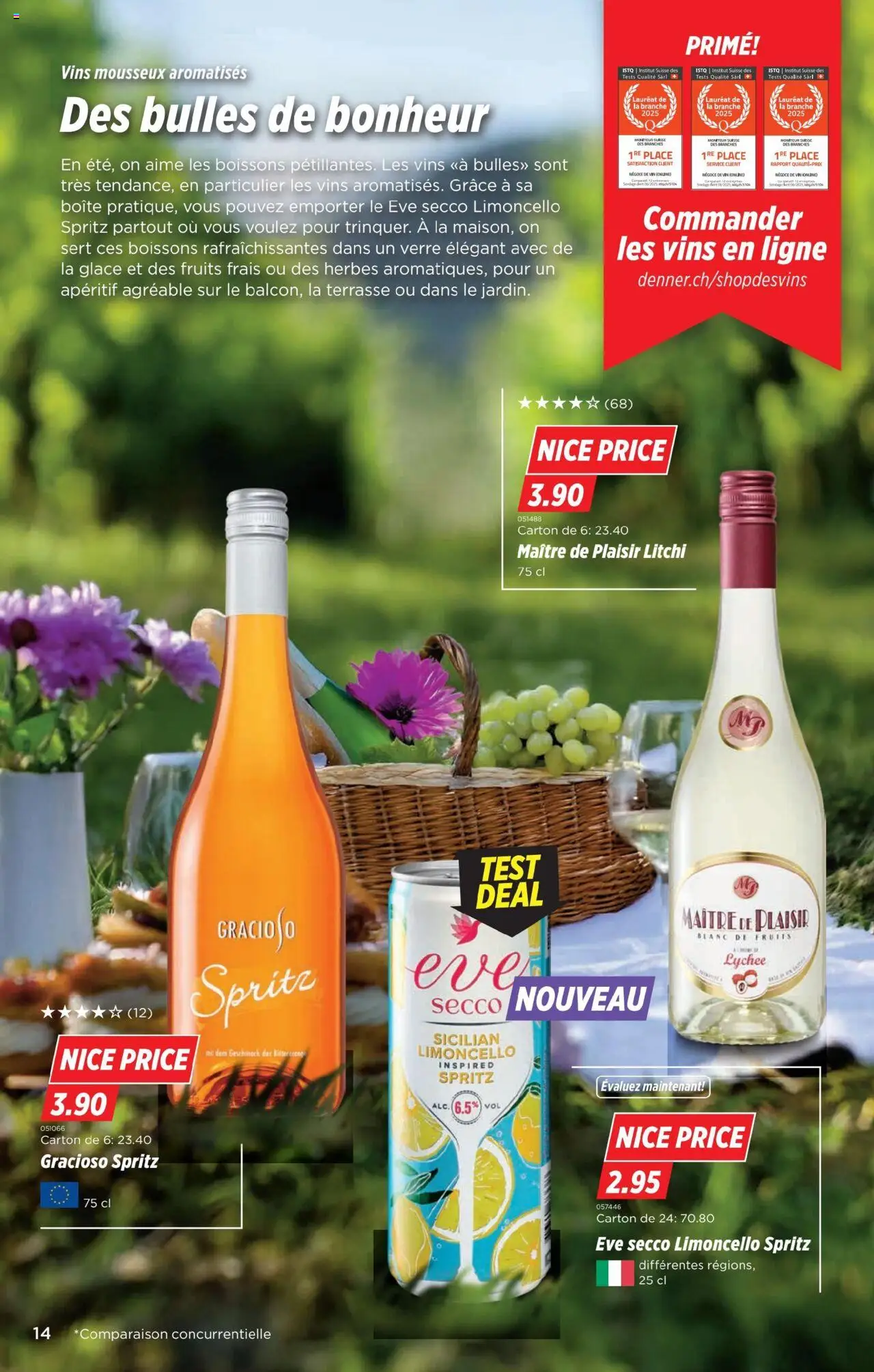 Denner Aktionen FR ab 12.08.2025 | Seite: 14 | Produkte: Sprite, Glace