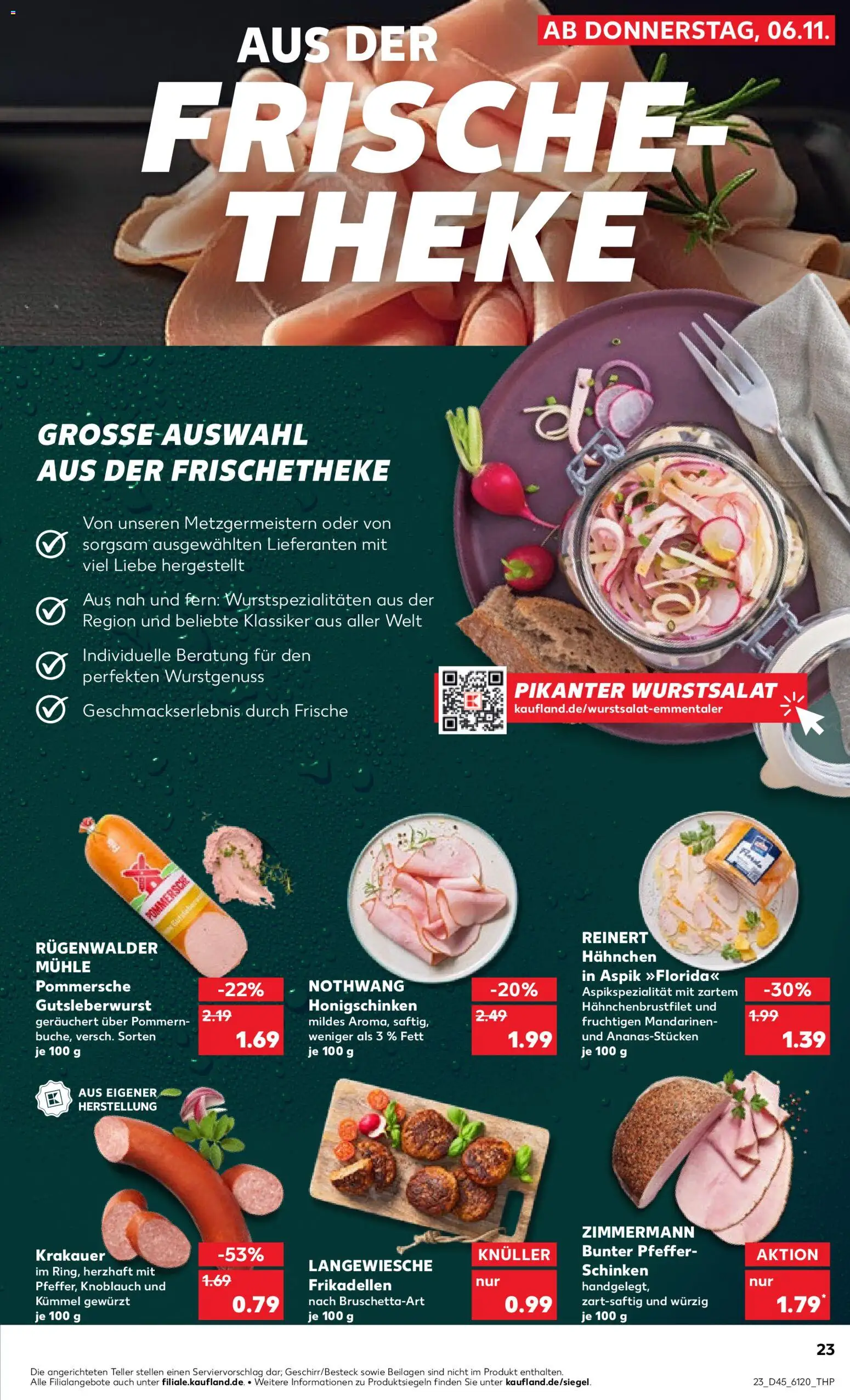Kaufland prospekt Bremen	 – gültig ab 06.11.2025 | Seite: 23 | Produkte: Mühle, Theke, Pfeffer, Knoblauch