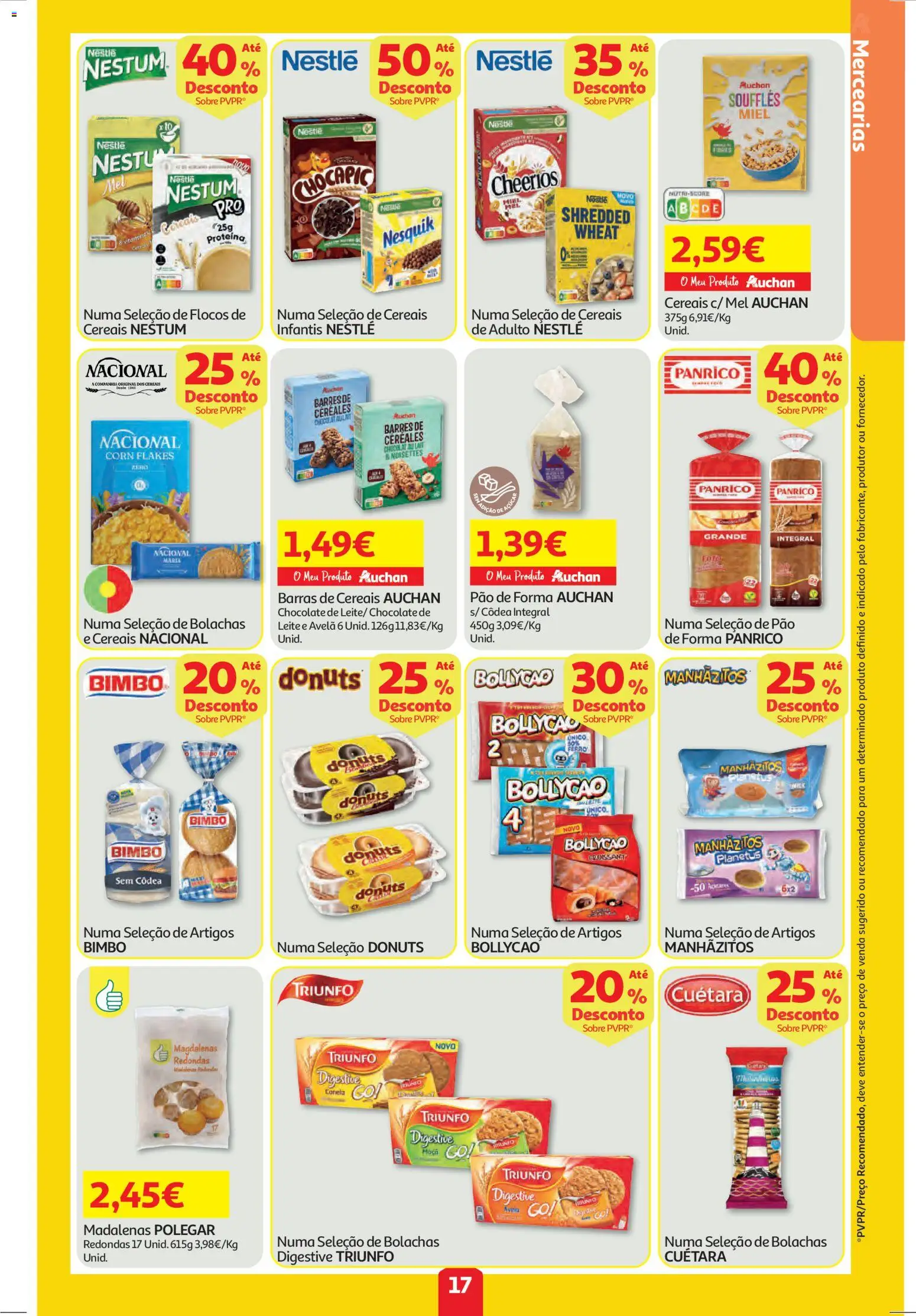 Auchan folheto │ válido de 27.11.2025 | Página: 17 | Produtos: Nestlé, Chocolate, Mel, Cereais