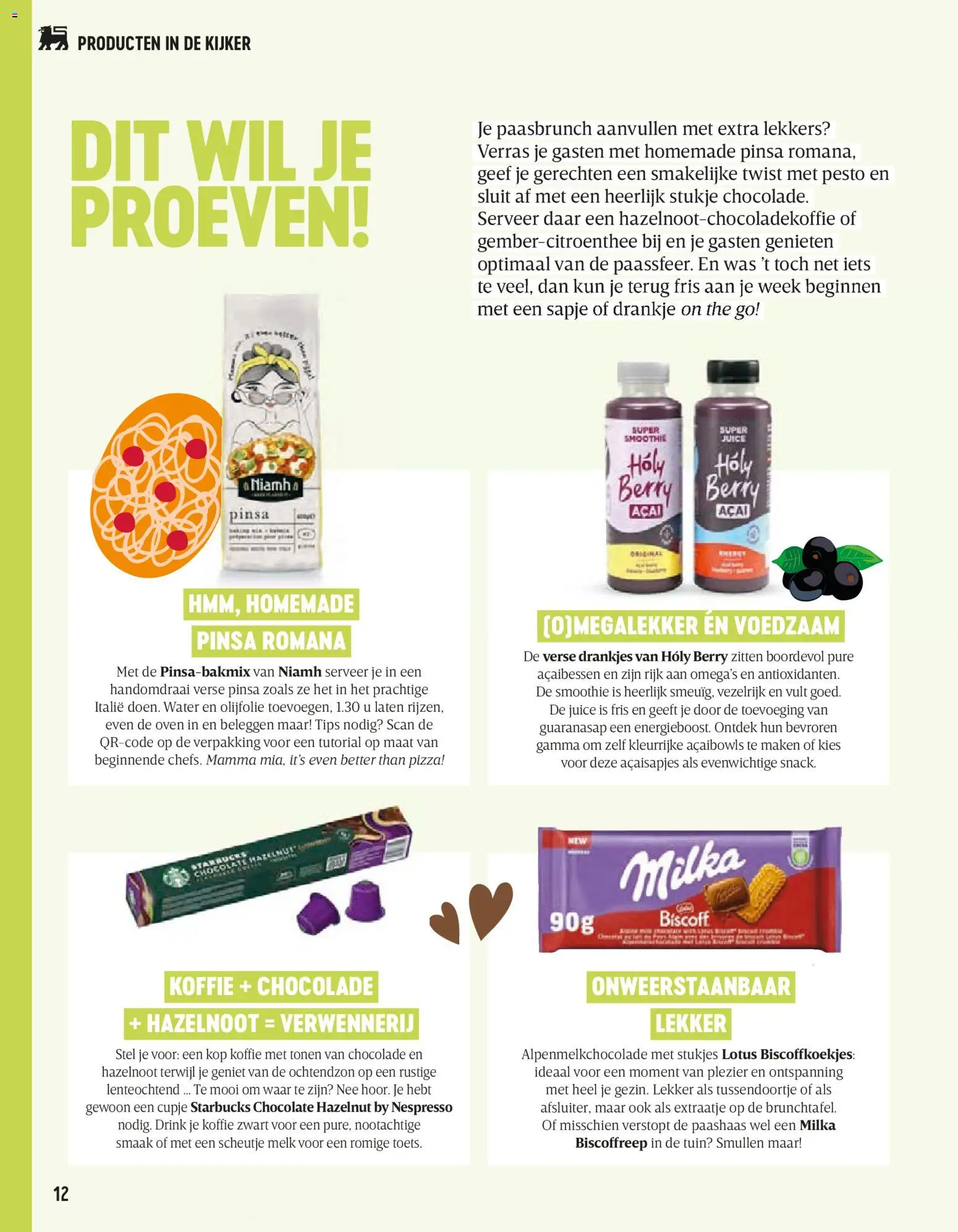 {H1} | Pagina: 12 | Producten: Oven, Was, Koffie, Chocolade