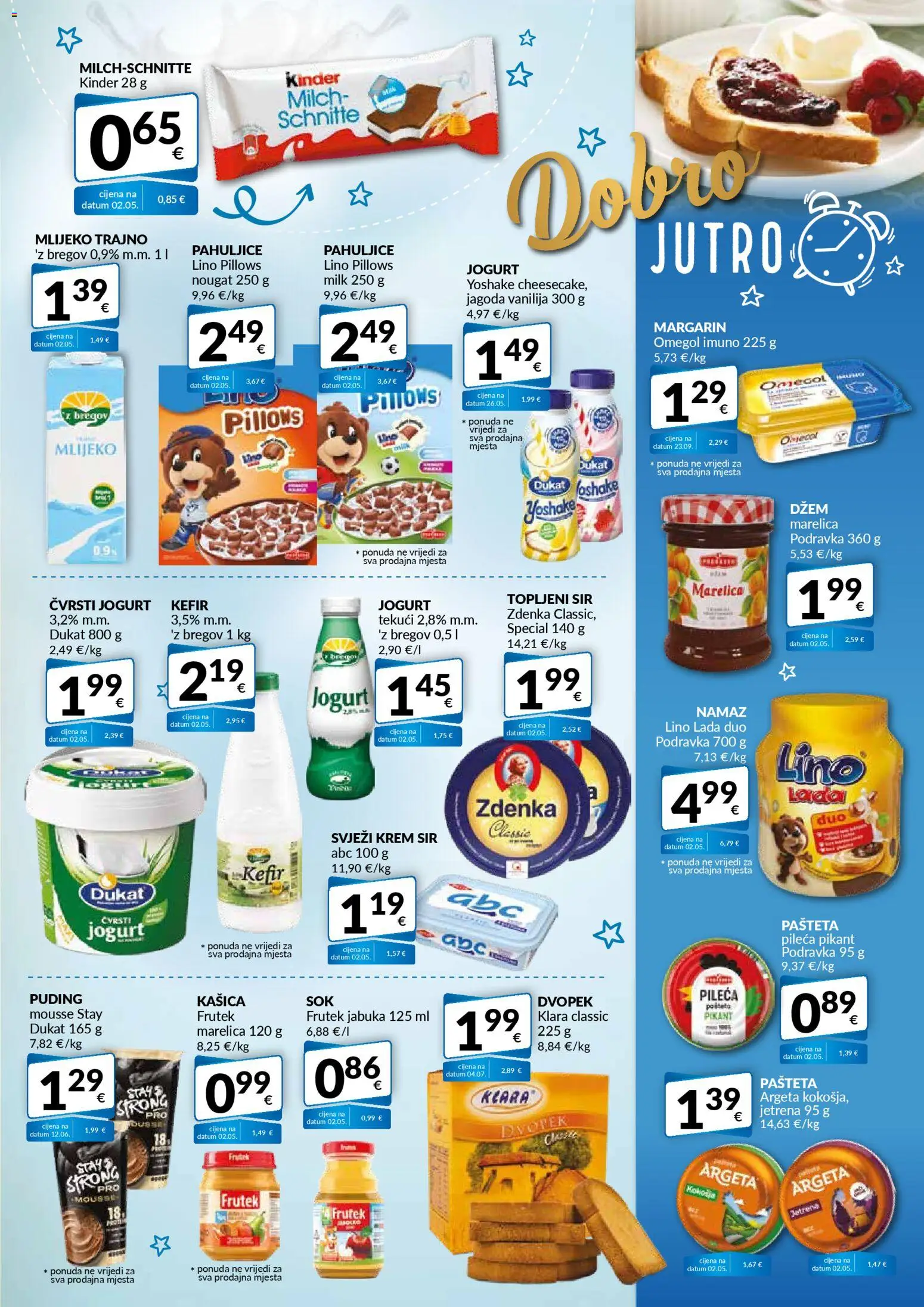 Bakmaz katalog | vrijedi od 27.11.2025 | Stranica: 3 | Proizvodi: Podravka, Džem, Kefir, Jabuka