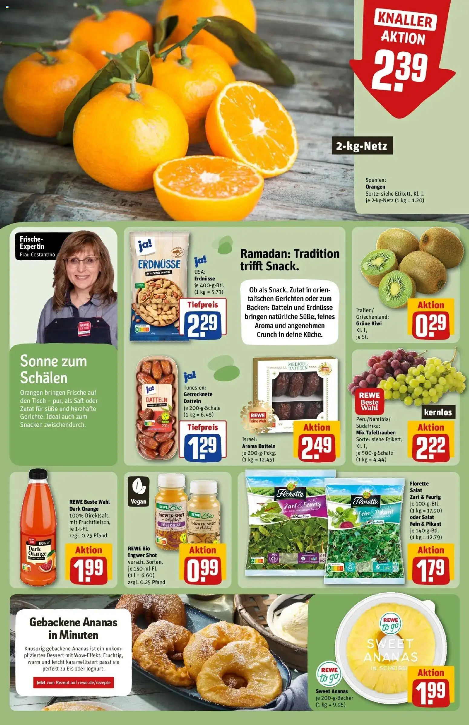 Rewe prospekt Bad Zwischenahn	 – gültig ab 22.02.2026 | Seite: 6 | Produkte: Erdnüsse, Tisch, Orangen, Kiwi