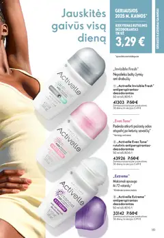 Oriflame leidinys galioja nuo 31.12.2025 | Puslapis: 151 | Prekių: Rutulinis dezodorantas, Dezodorantas, Antiperspirantas