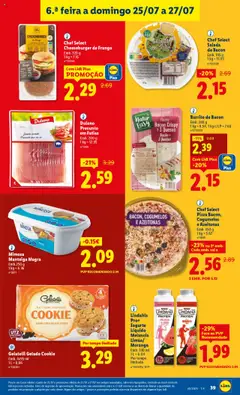 Lidl folheto │ válido de 21.07.2025 | Página: 39 | Produtos: Gelado, Manteiga, Chocolate, Presunto