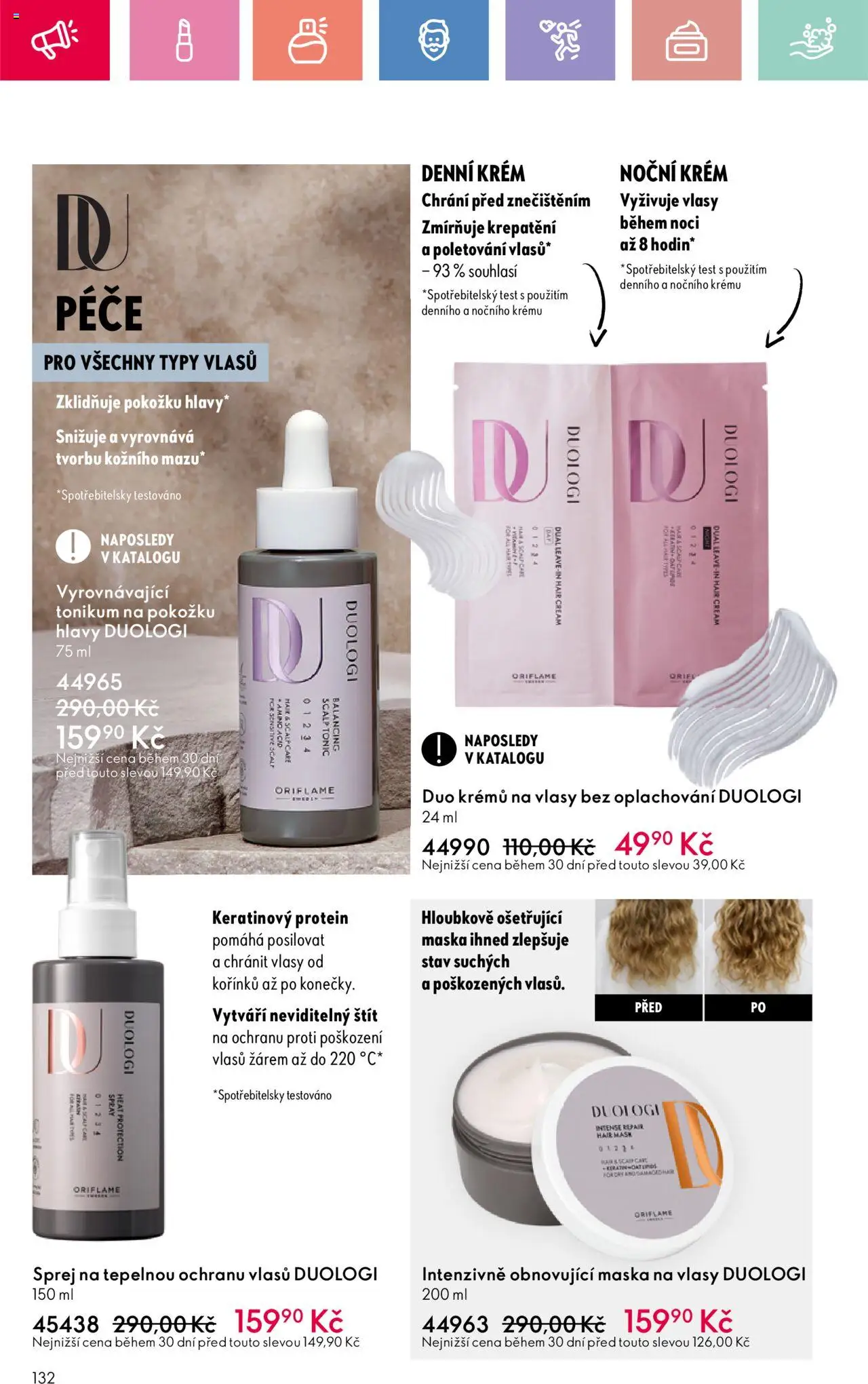 Oriflame katalog č.08/2025 od 25.05.2025 | Strana: 132 | Produkty: Test, Protein, Maska na vlasy, Maska