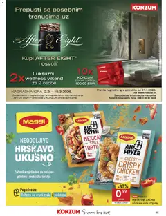 Konzum HR Akciós újság - amely érvényes a következő dátumtól: 04.02.2026 | Oldal: 45 | Termékek: Maggi