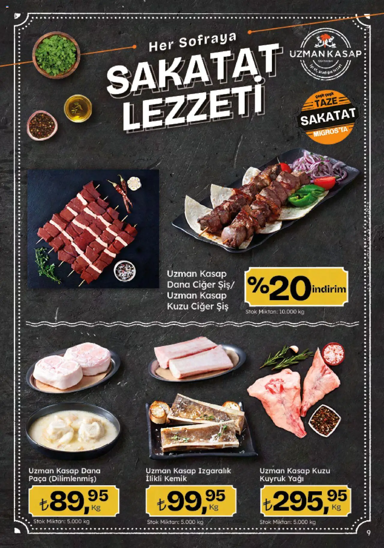 Migros Katalog - Migroskop - 26.06.2025 tarihinden itibaren geçerlidir | Sayfa: 9 | Ürünler: Ciğer, Sakatat
