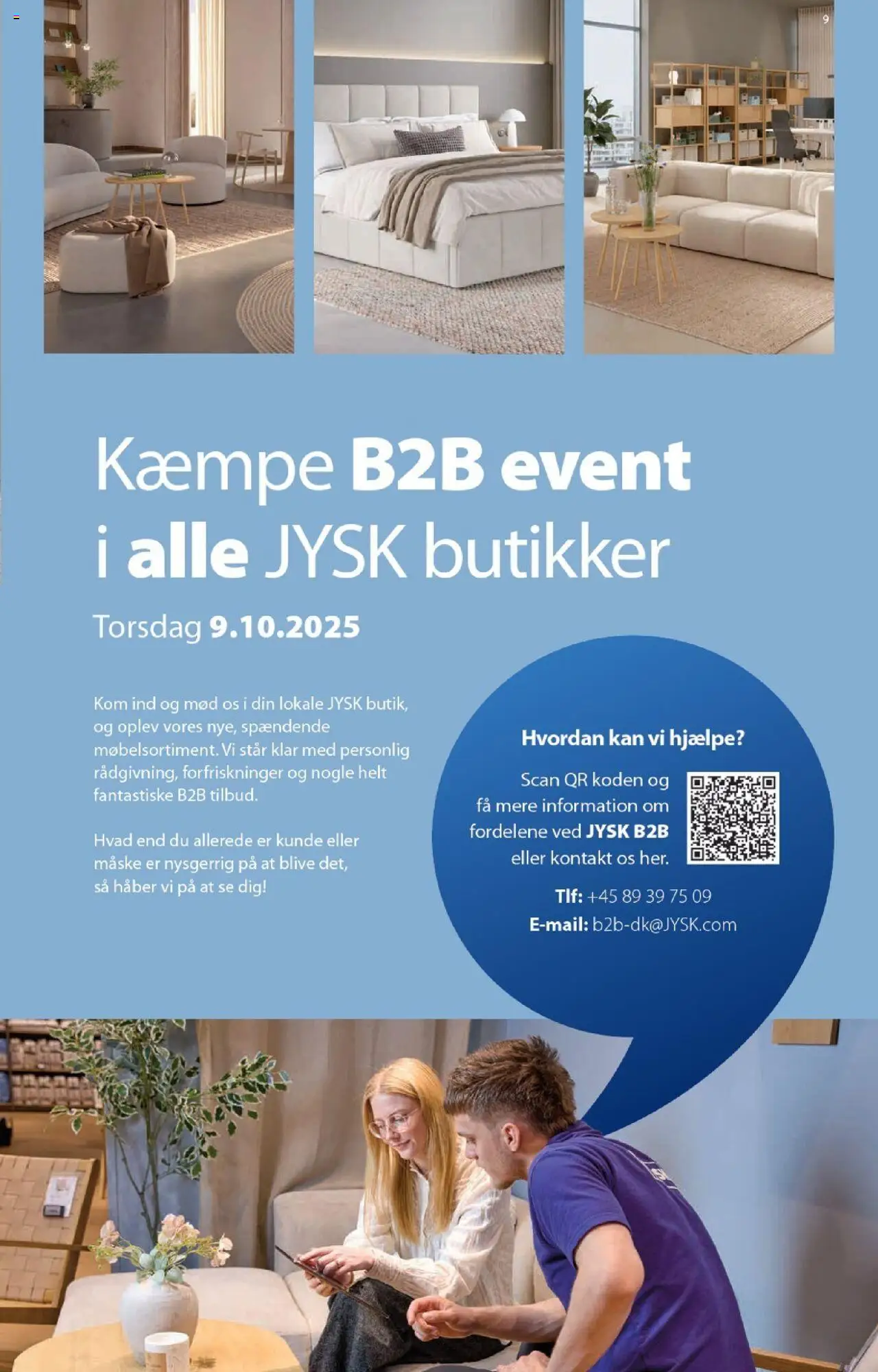 JYSK tilbudsavis – gyldig fra 10.10.2025 | Side: 9 | Produkter: Maske